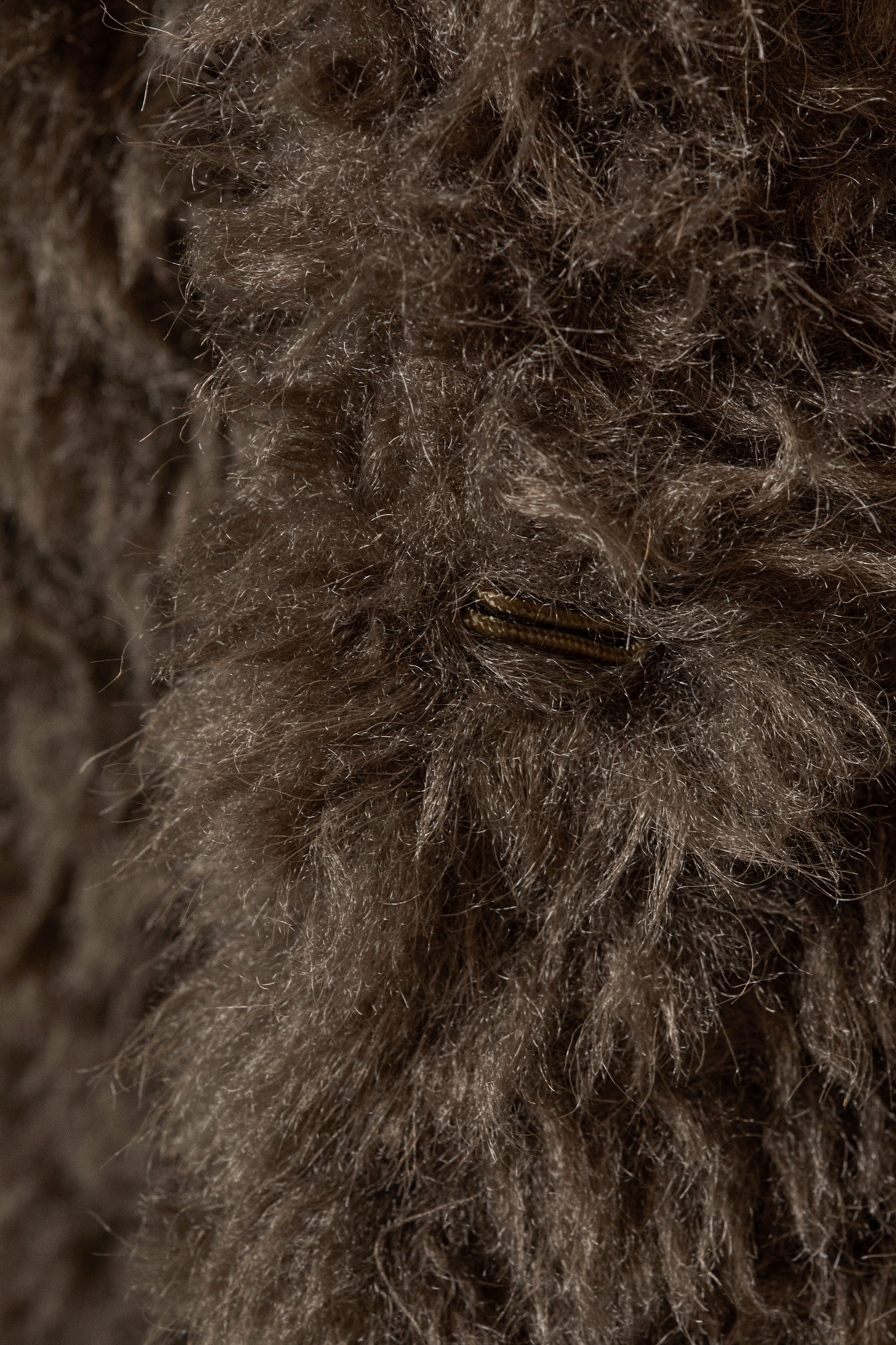 LOOSE FIT FAUX FUR JACKET - XNAUWBI