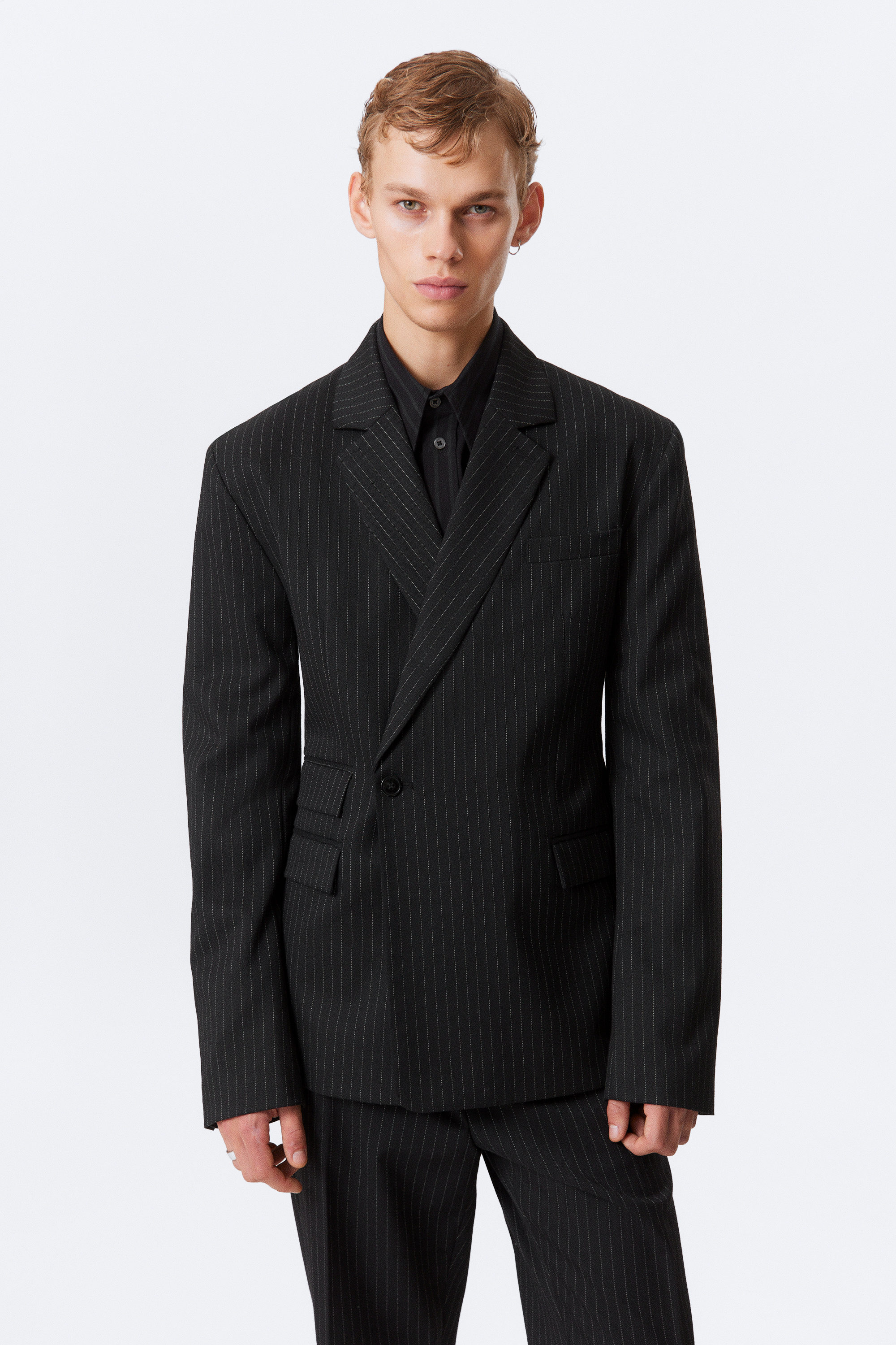 DOUBLE-BREASTED FITTED BLAZER - XNAUWBI