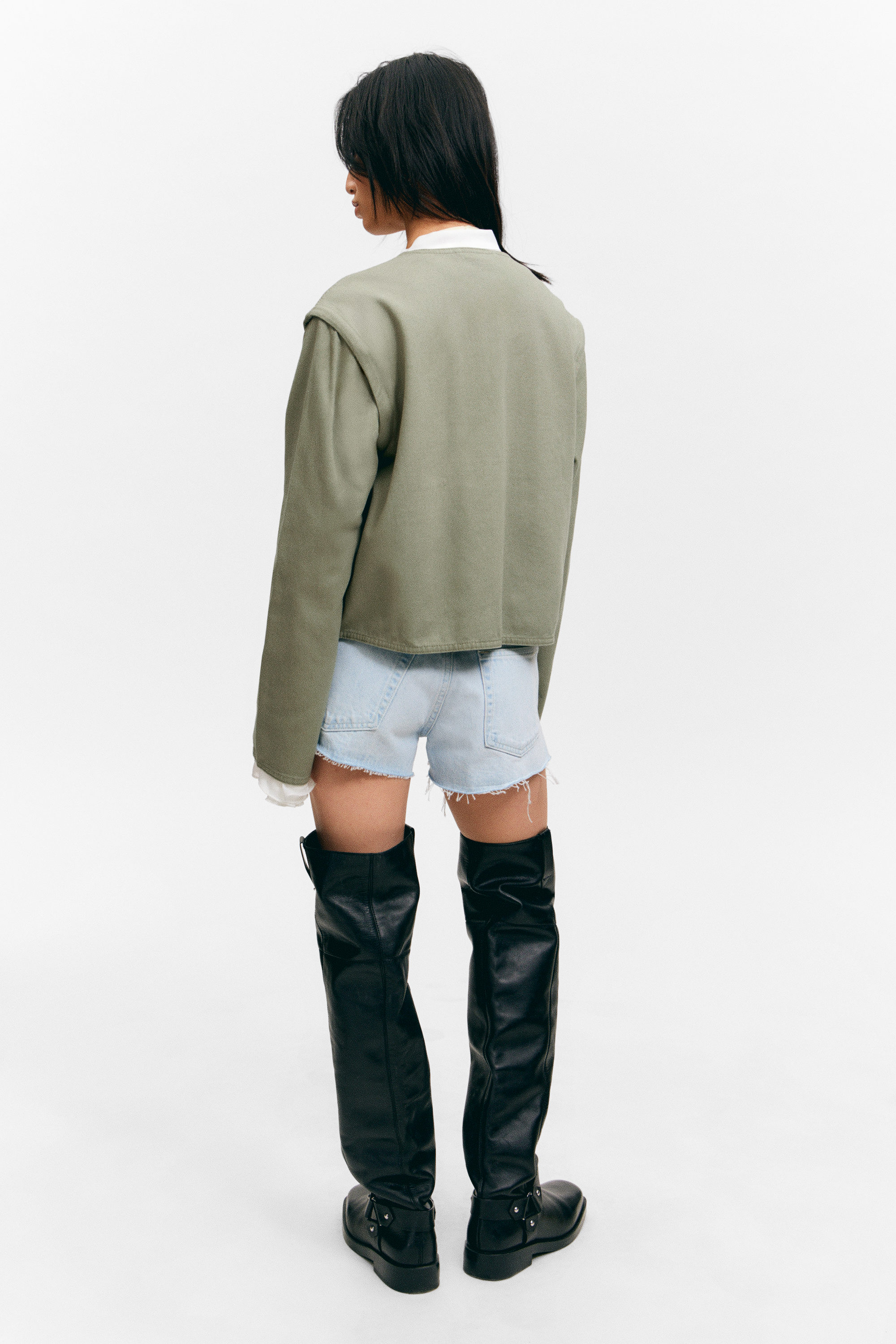 DETACHABLE SLEEVE COTTON JACKET - XNAUWBI