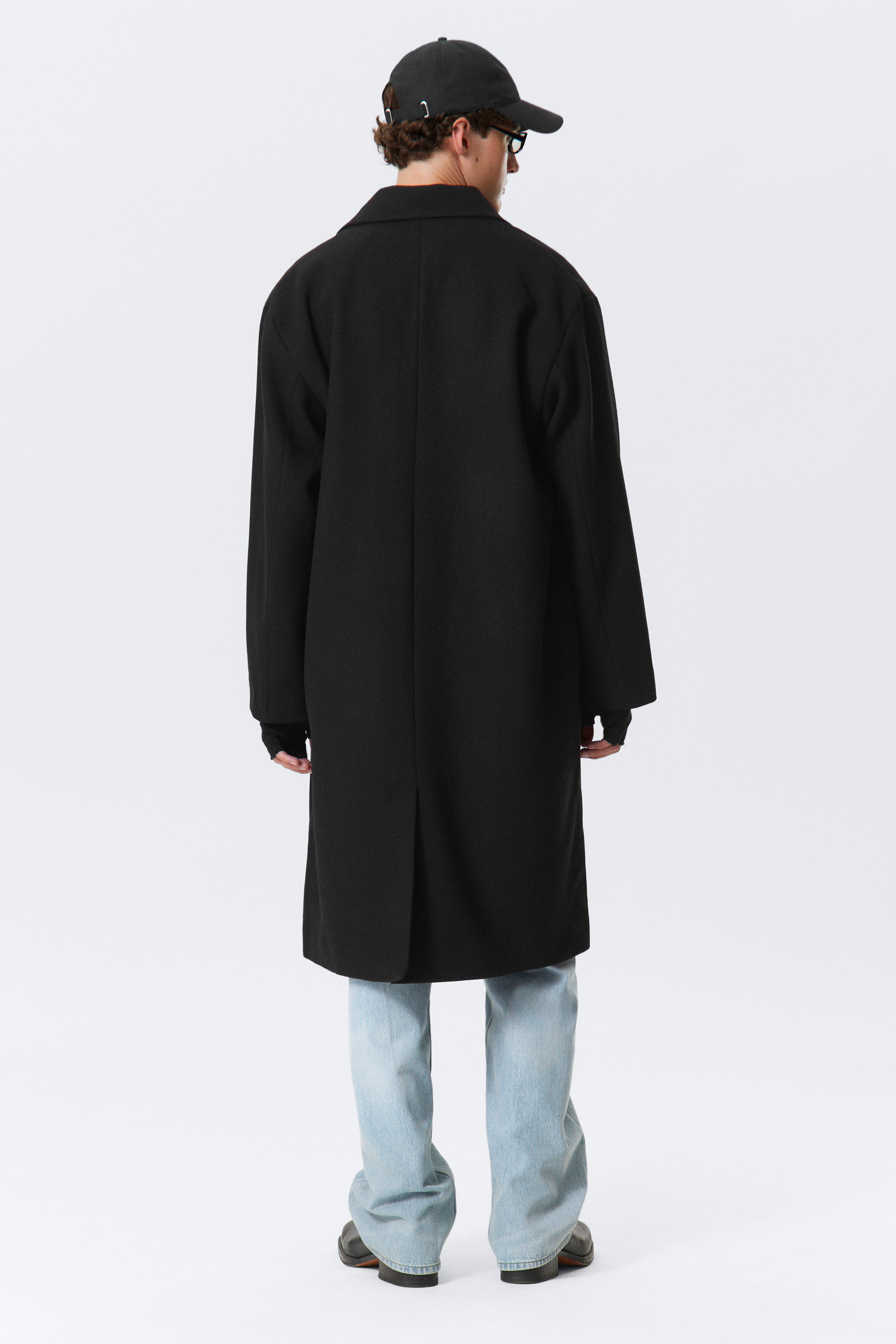 SINGLE BREASTED WOOL-BLEND COAT - XNAUWBI