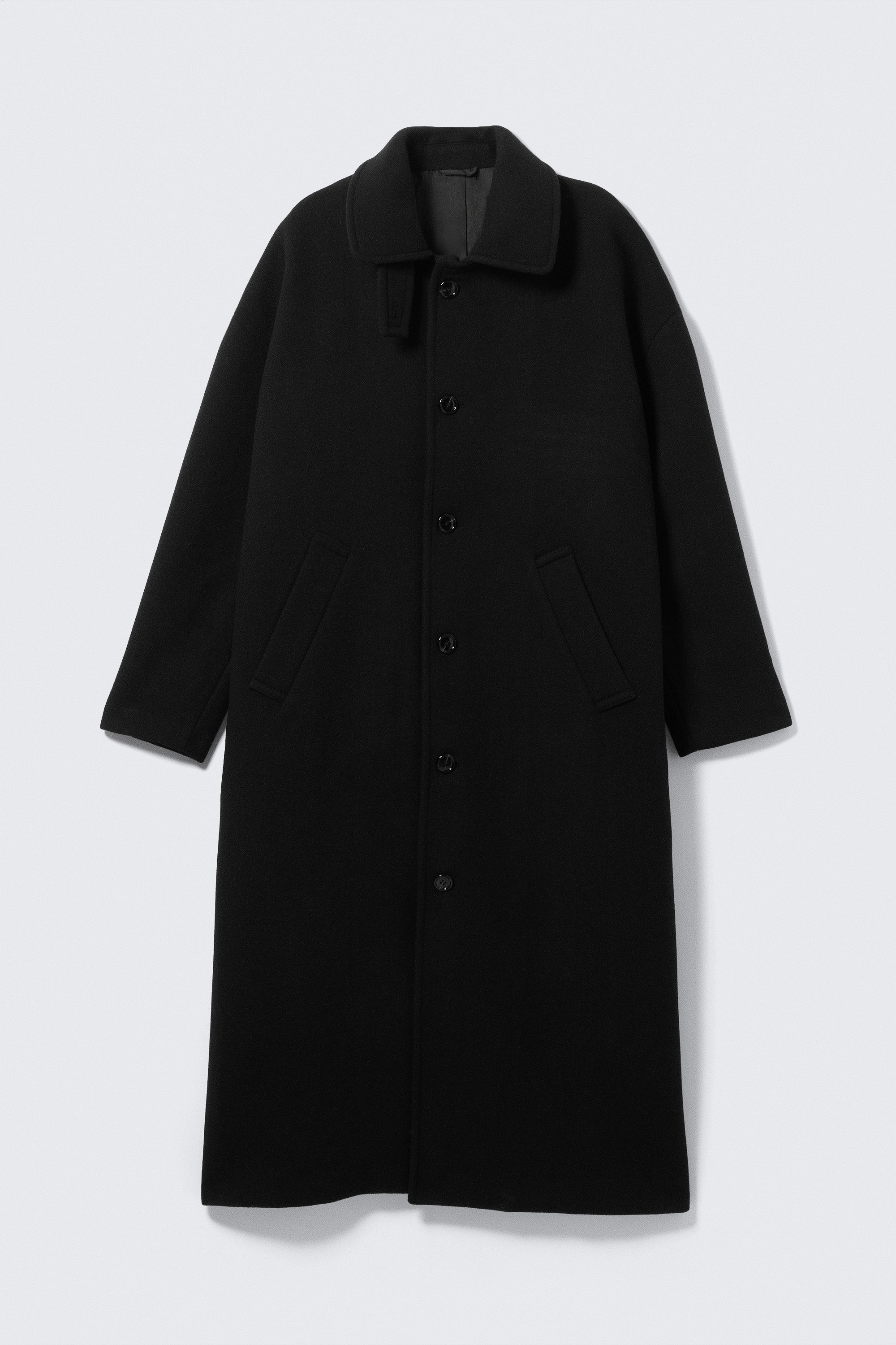 LONG OVERSIZED WOOL-BLEND COAT - XNAUWBI