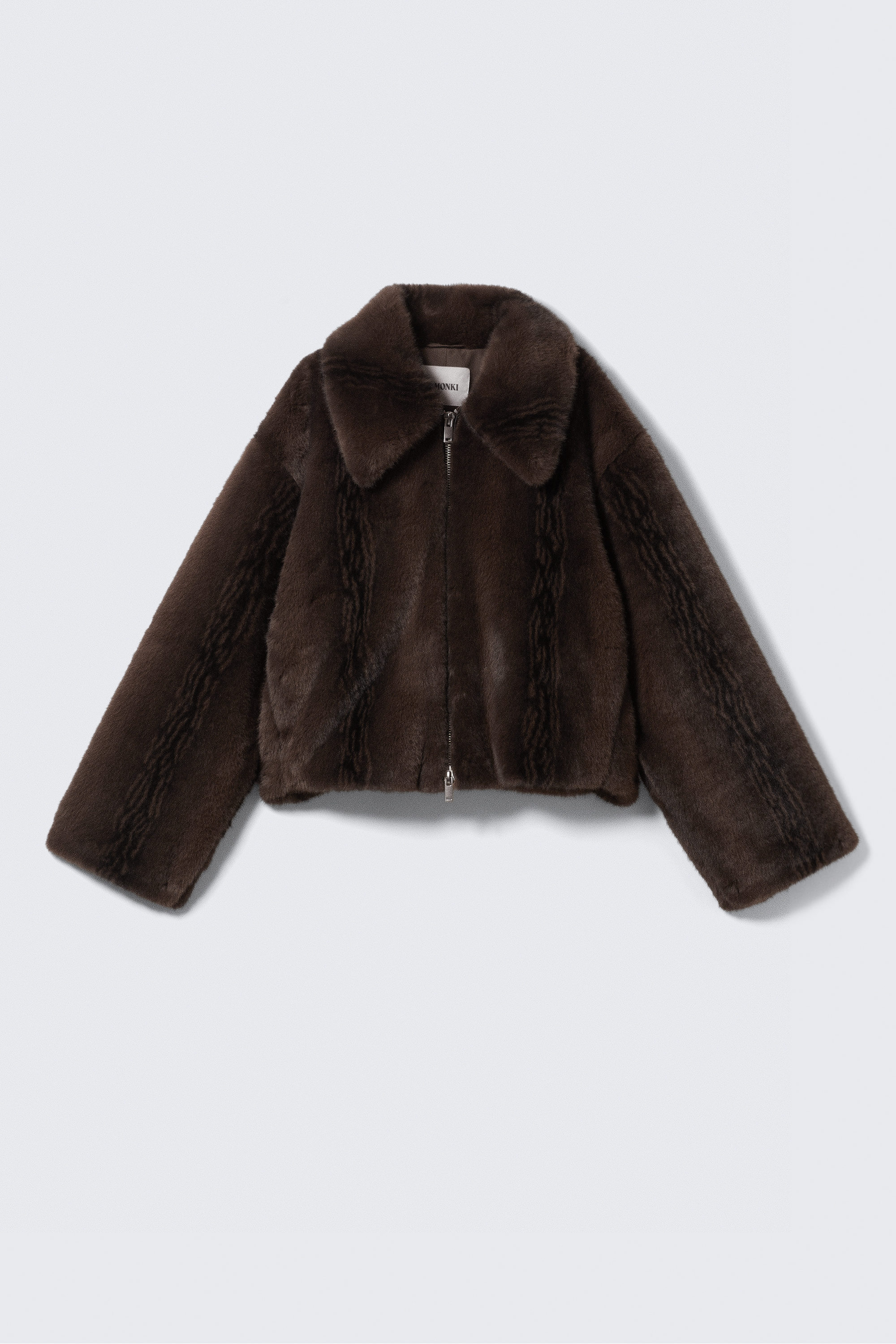 FAUX FUR ZIP JACKET - XNAUWBI