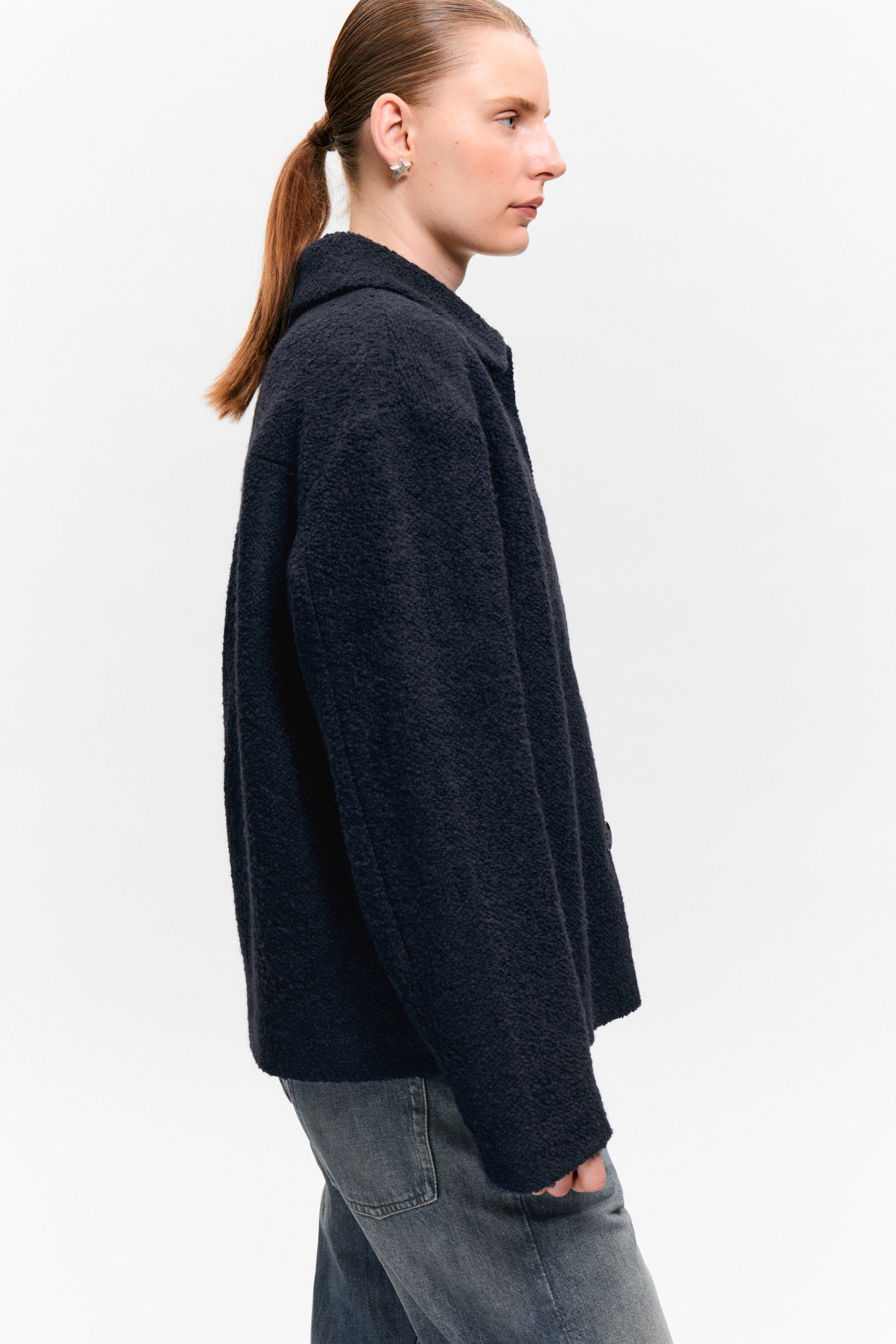 SINGLE-BREASTED WOOL BLEND JACKET - XNAUWBI