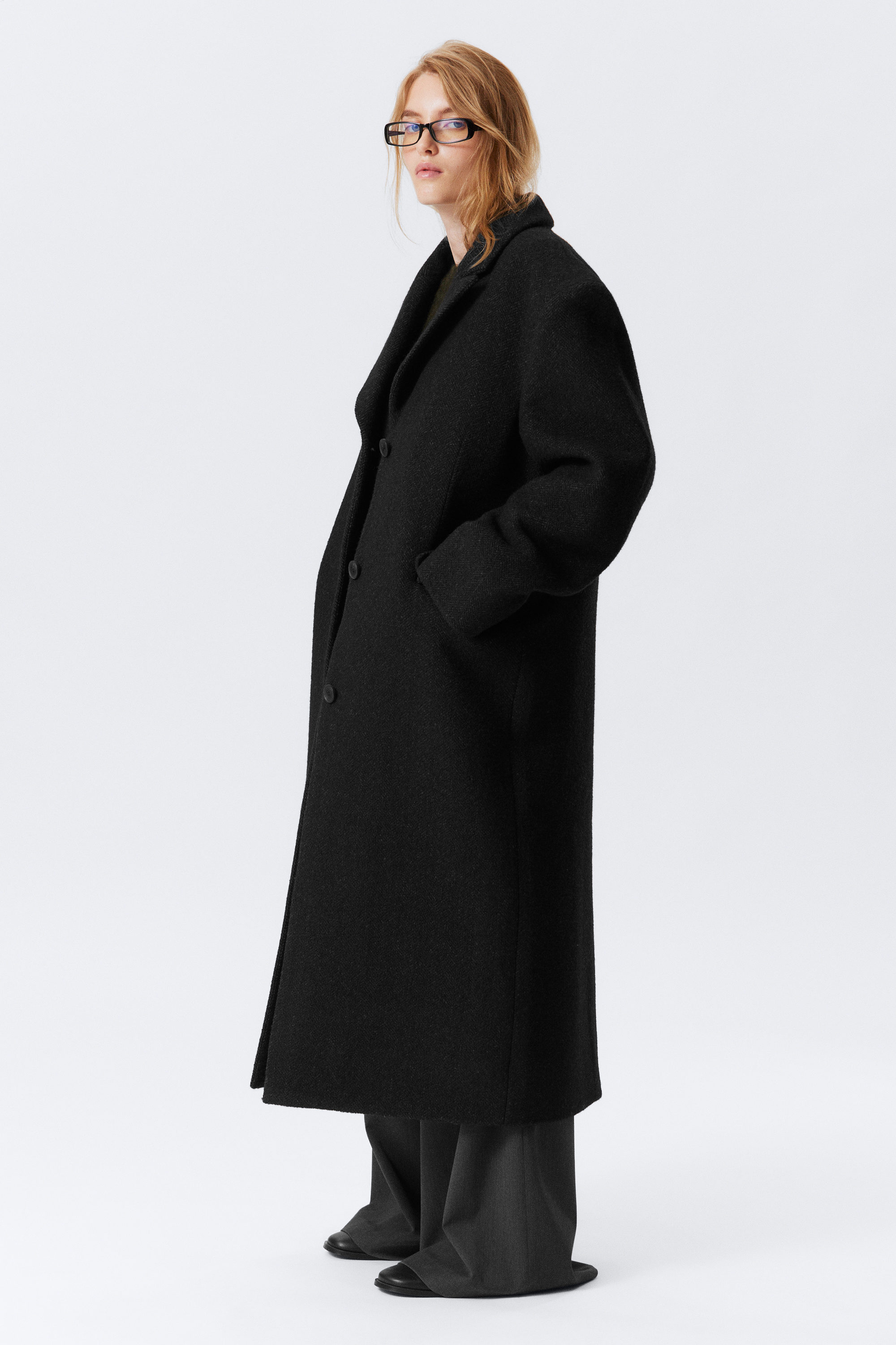 OVERSIZED WOOL-BLEND COAT - XNAUWBI
