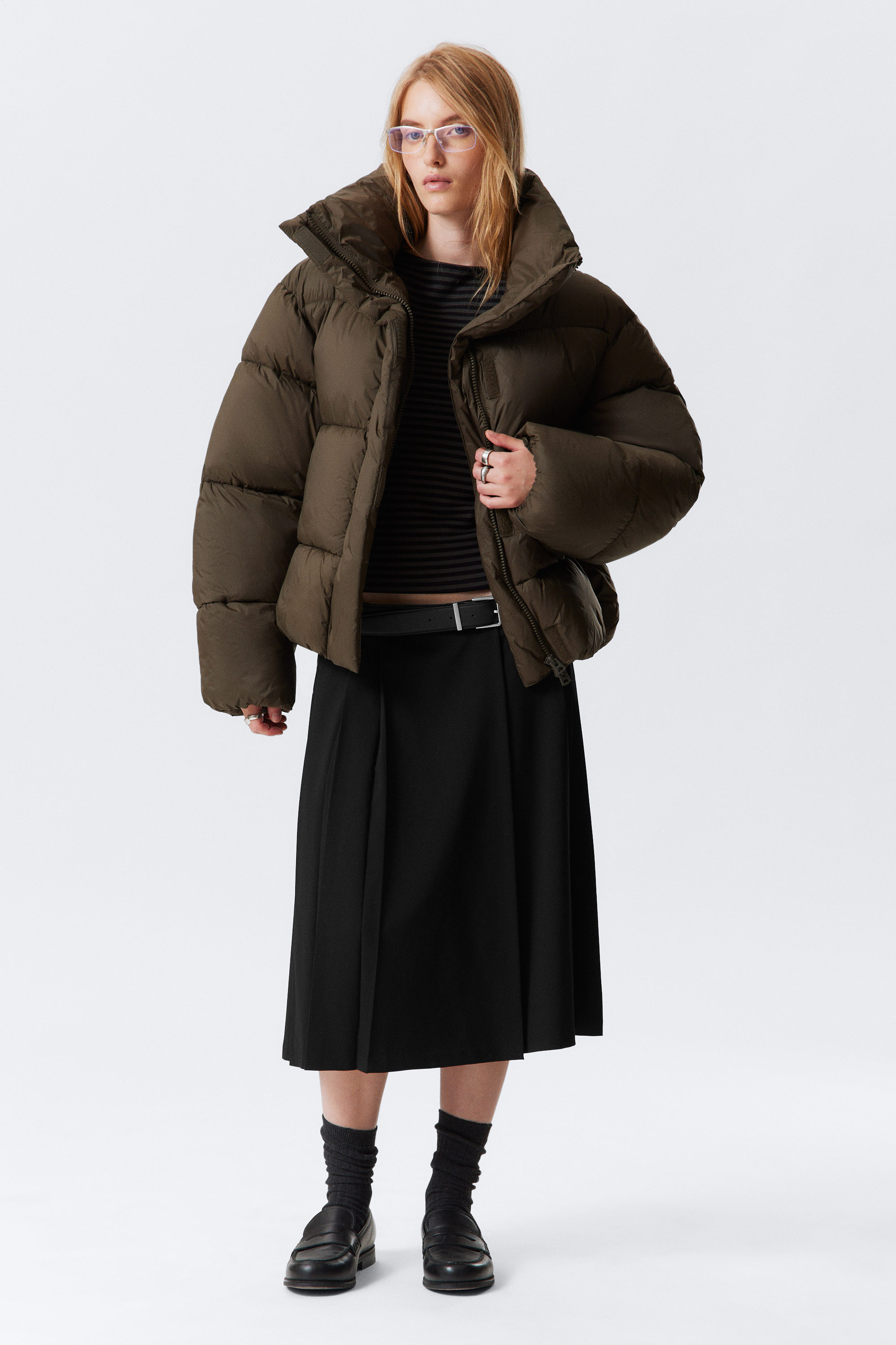 SHORT OVERSIZED PUFFER JACKET - XNAUWBI