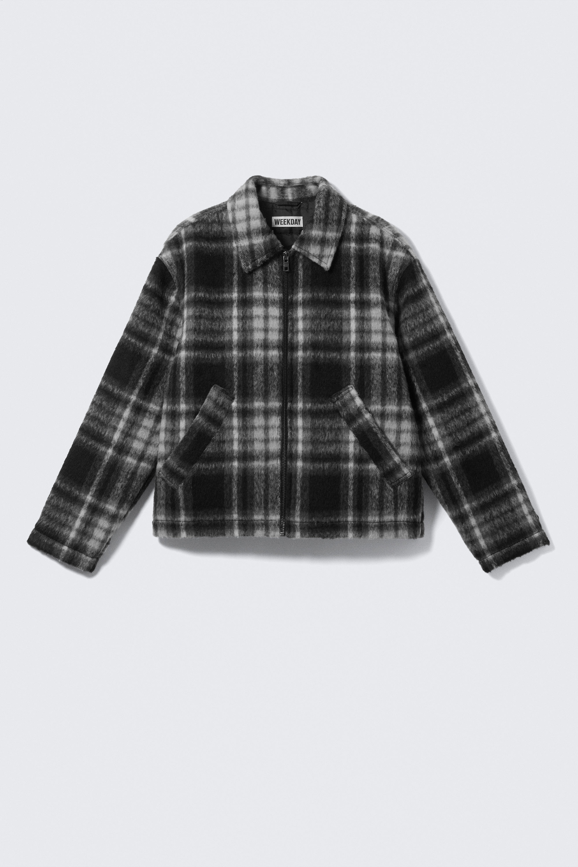 RELAXED WOOL-BLEND ZIP JACKET - XNAUWBI