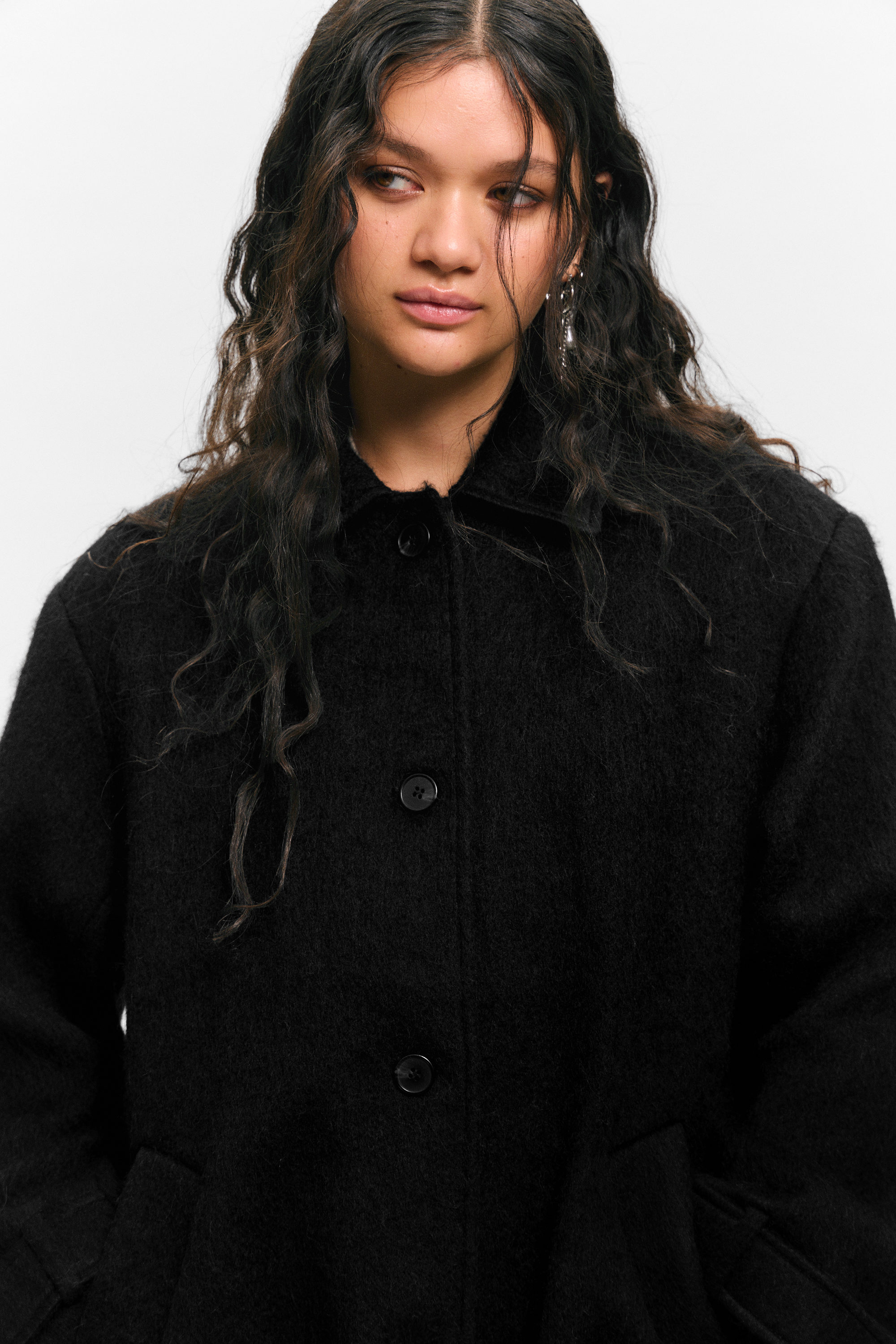 KNEE-LENGTH SINGLE-BREASTED COAT - XNAUWBI