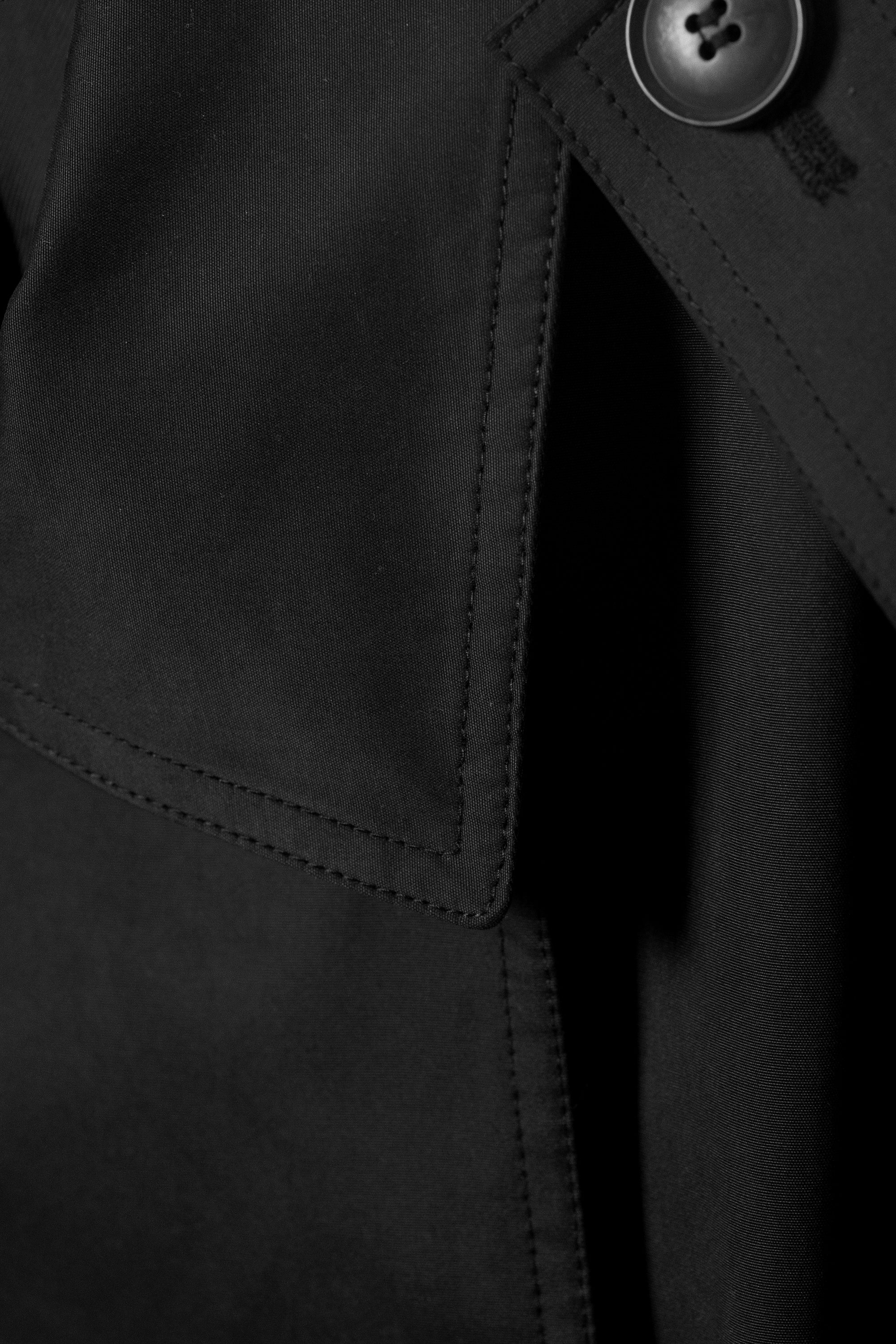 OVERSIZED DOUBLE-BREASTED CANVAS TRENCH COAT - XNAUWBI