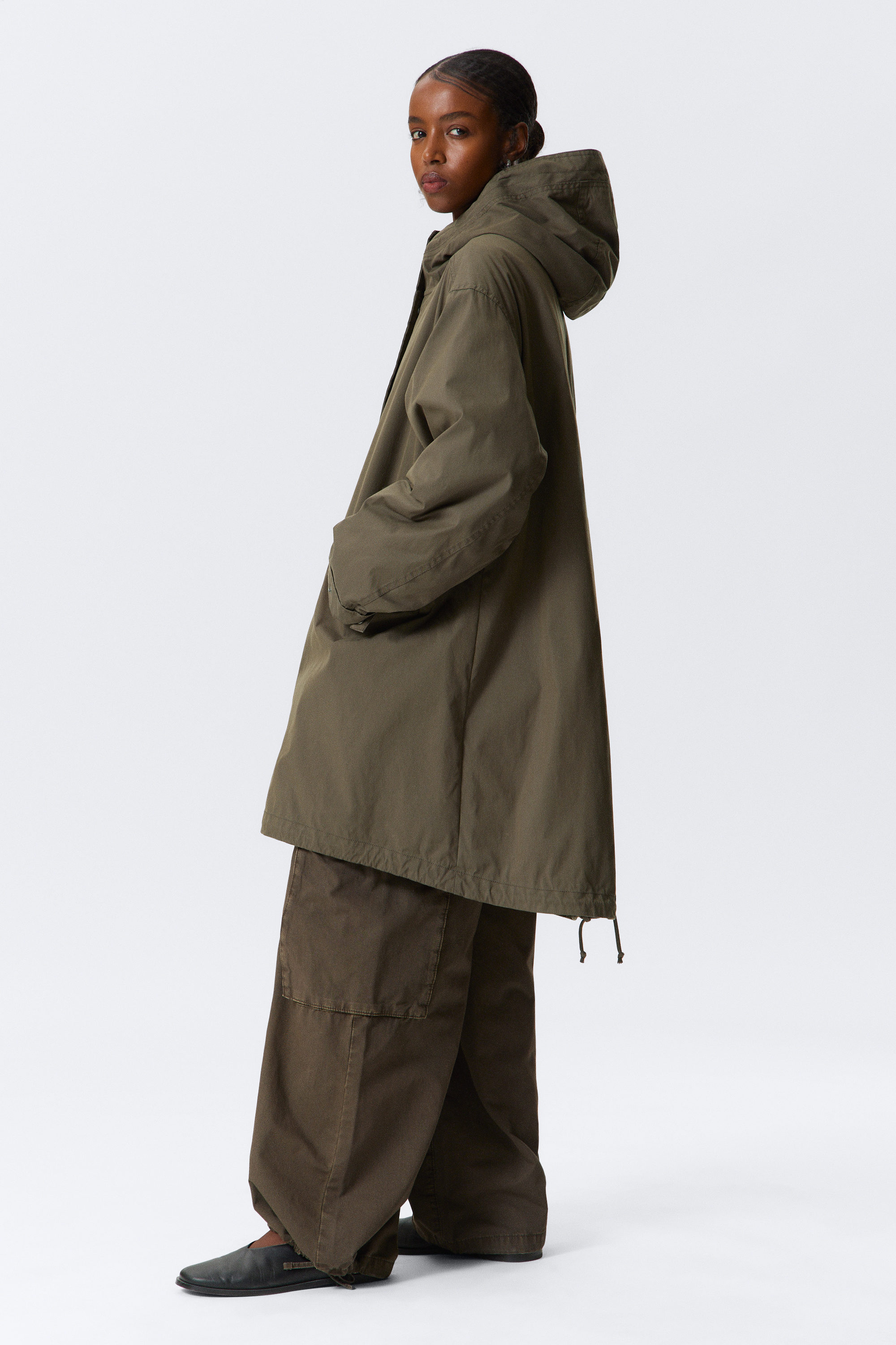 OVERSIZED PARKA WITH DETACHABLE LINING - XNAUWBI