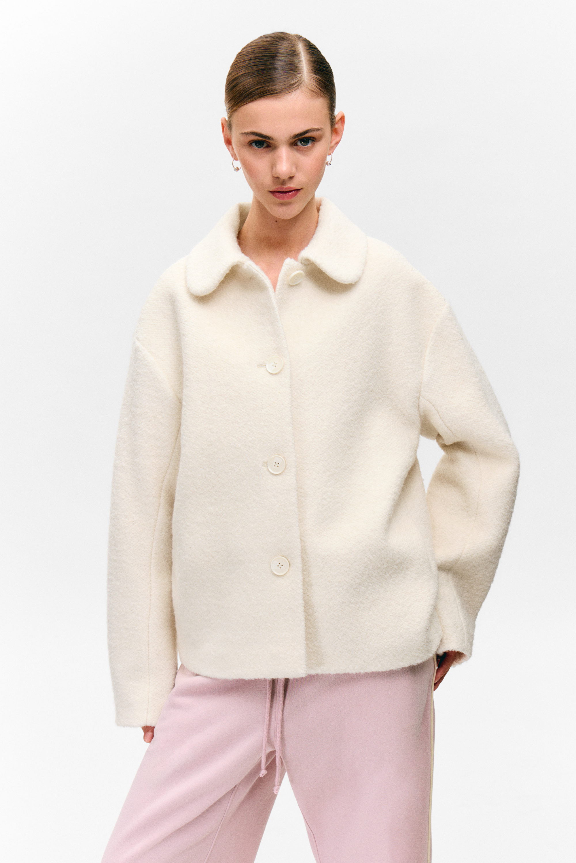 SINGLE-BREASTED WOOL BLEND JACKET - XNAUWBI