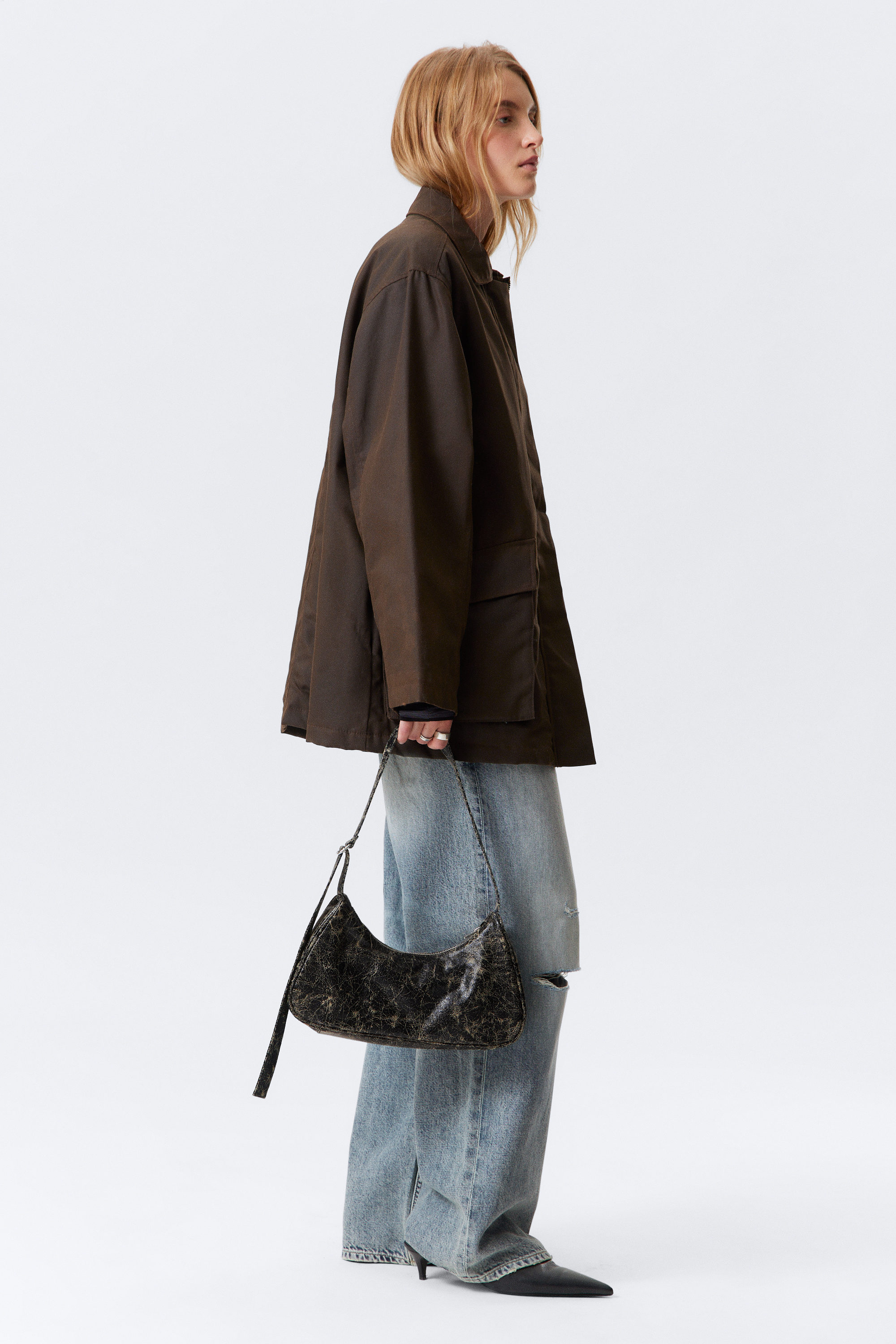 WAXED COTTON UTILITY JACKET - XNAUWBI