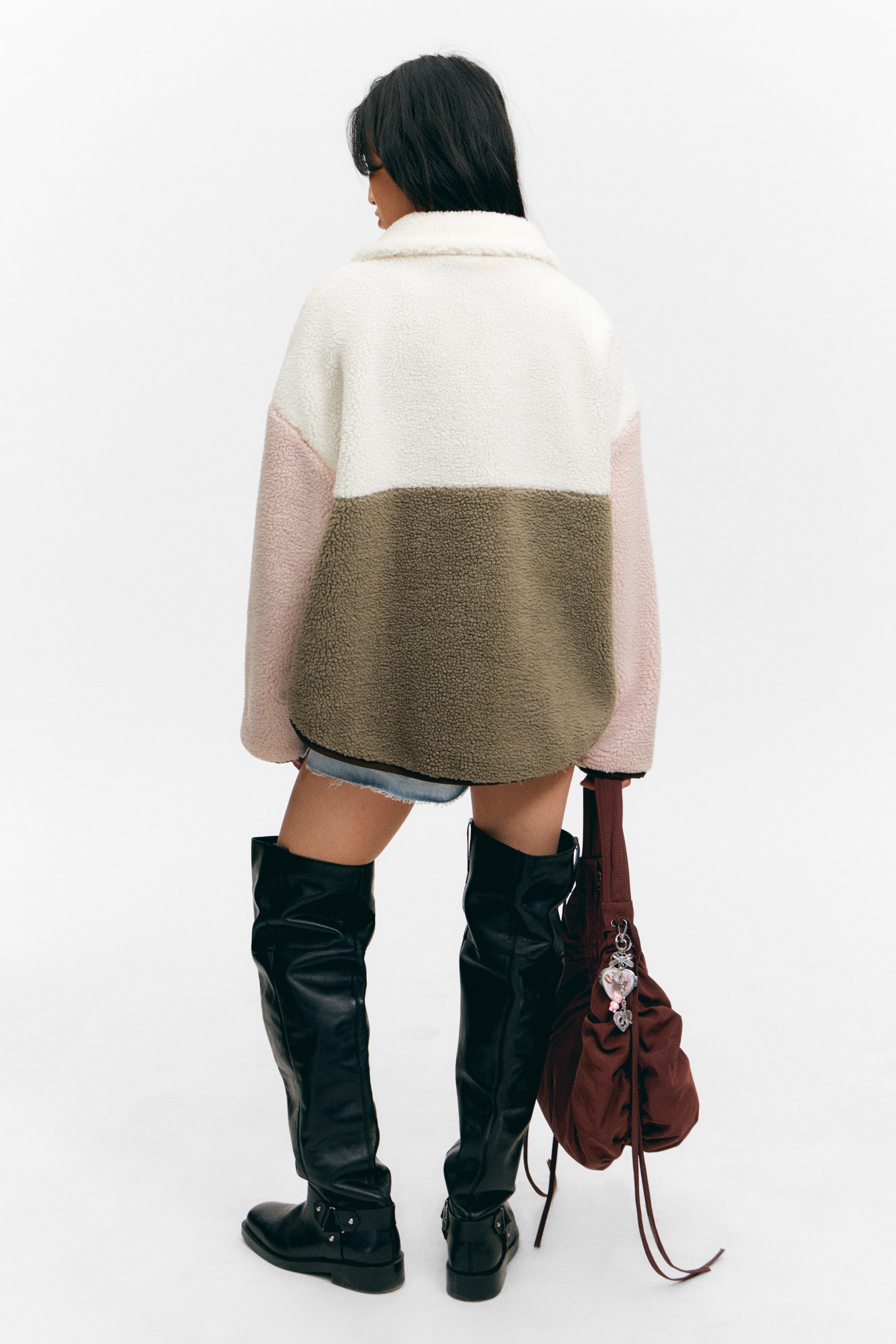 LOOSE FLEECE ZIP JACKET - XNAUWBI