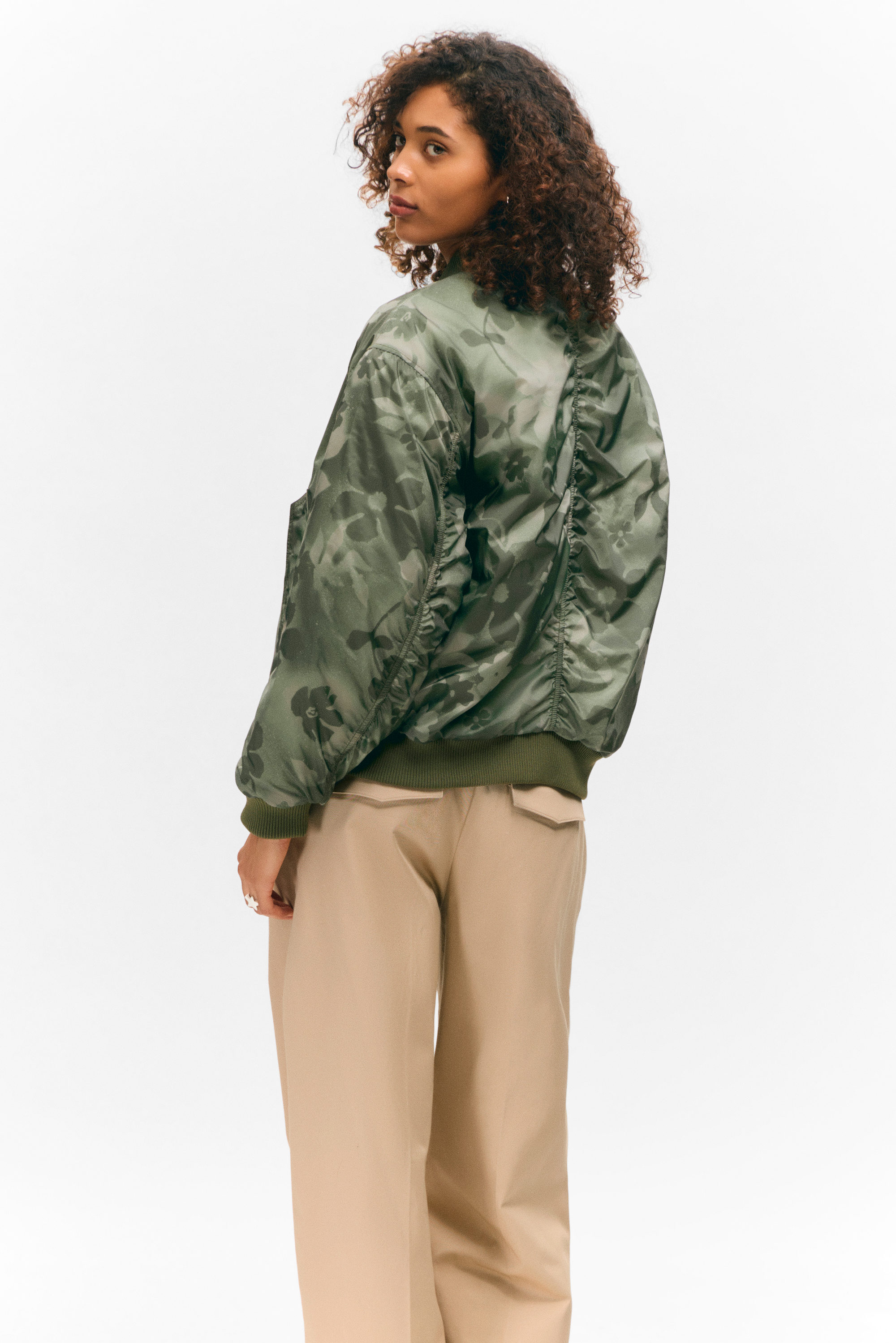 LOOSE REVERSIBLE BOMBER JACKET - XNAUWBI