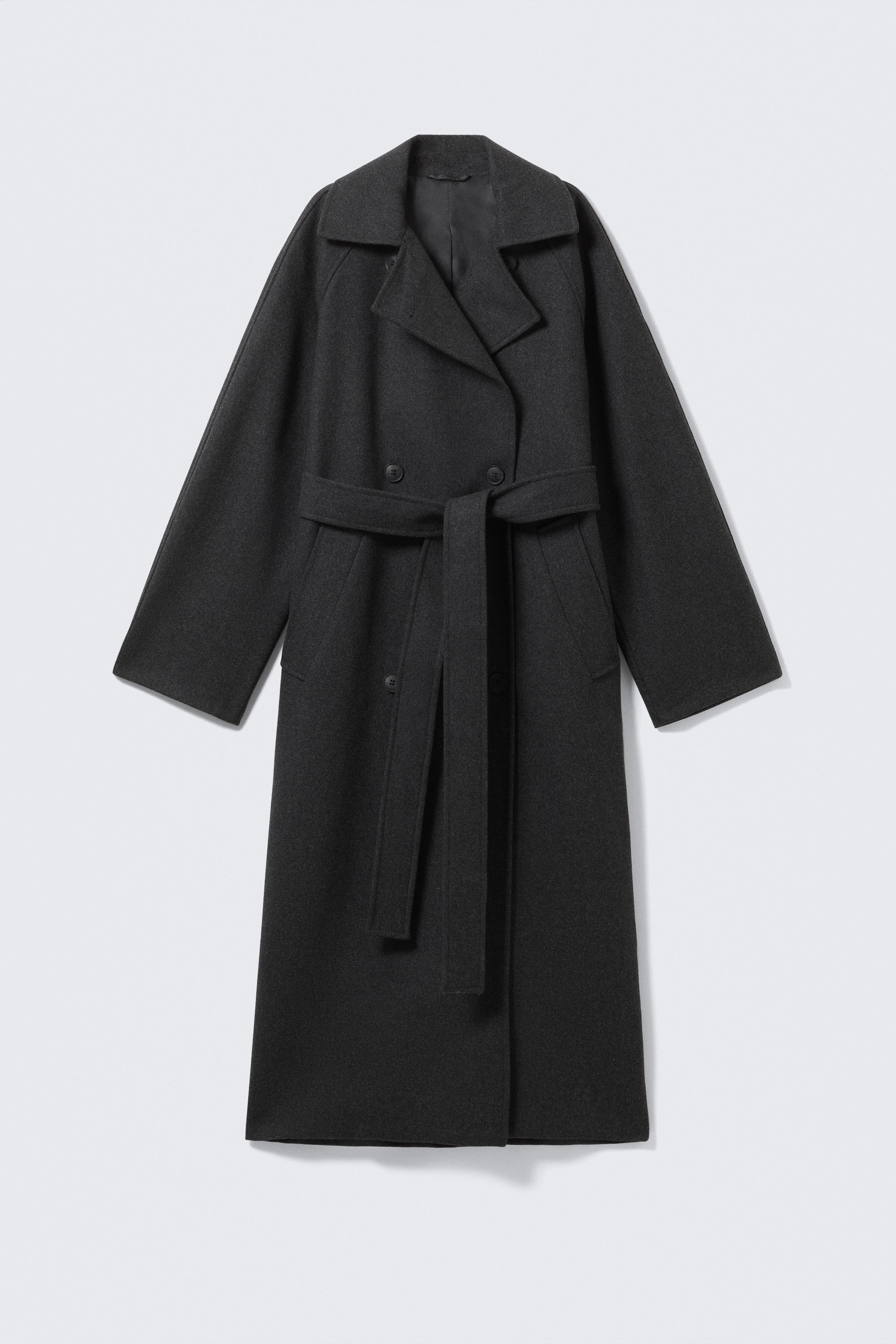 KIA OVERSIZED WOOL-BLEND DOUBLE-BREASTED COAT - XNAUWBI