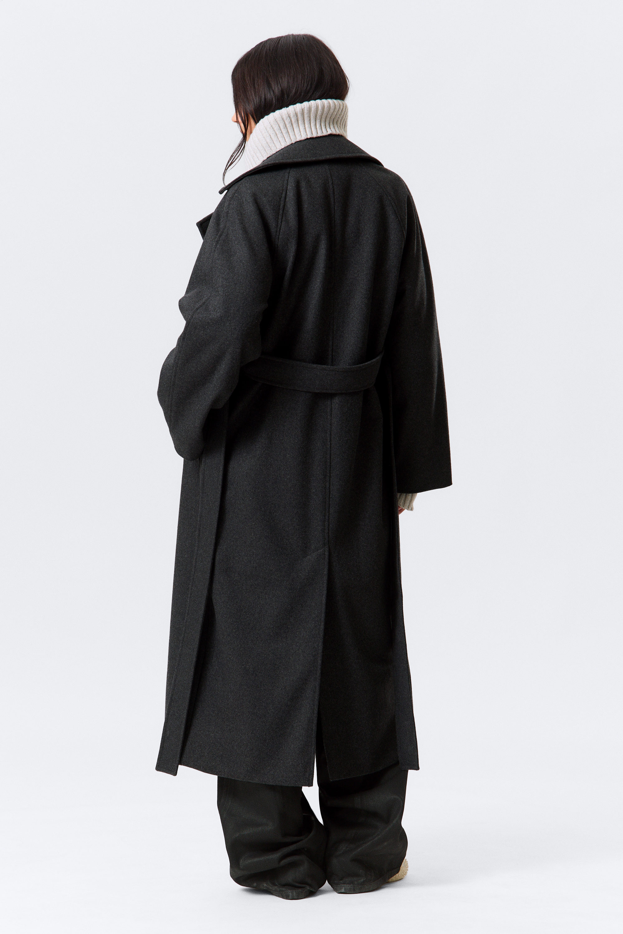 KIA OVERSIZED WOOL-BLEND DOUBLE-BREASTED COAT - XNAUWBI