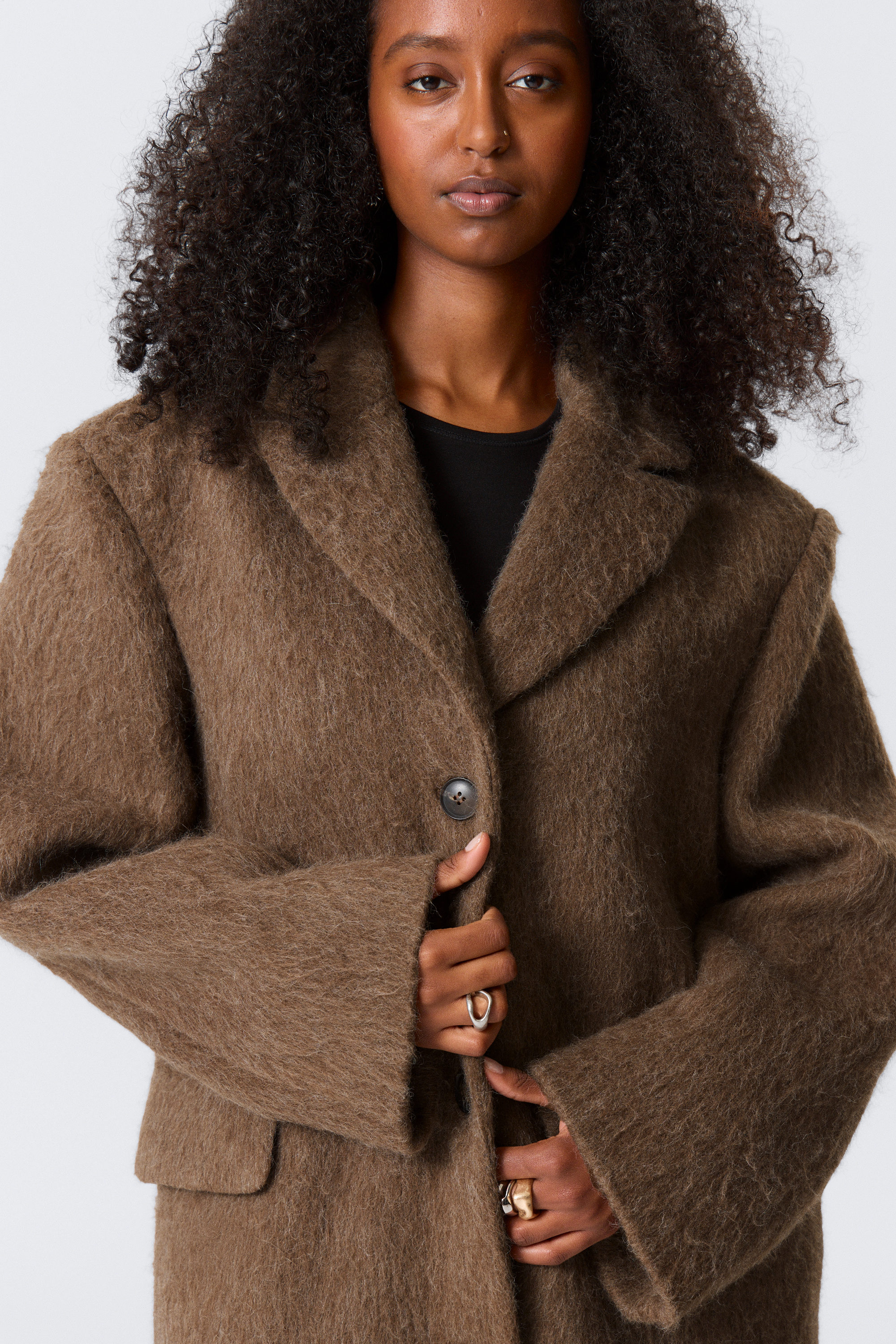 OVERSIZED WOOL-BLEND COAT - XNAUWBI