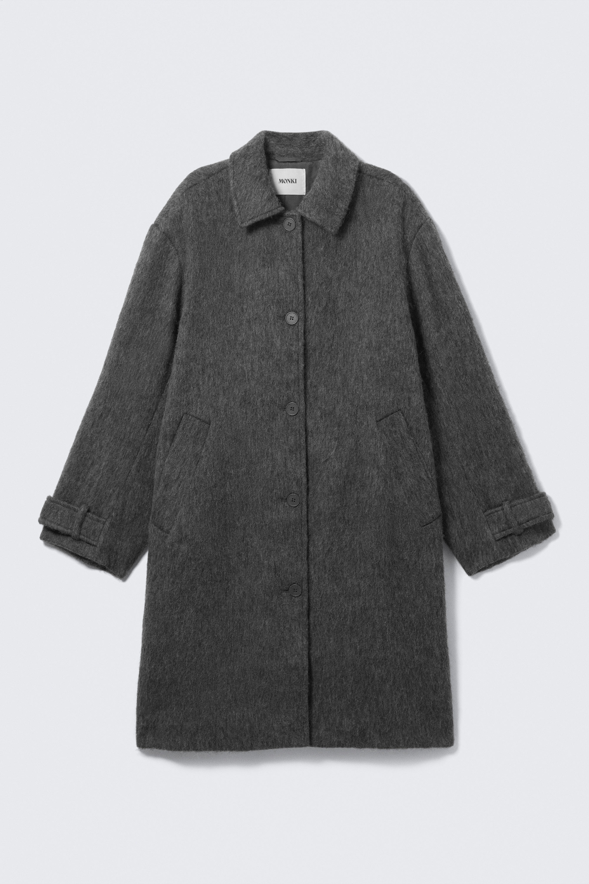 KNEE-LENGTH SINGLE-BREASTED COAT - XNAUWBI