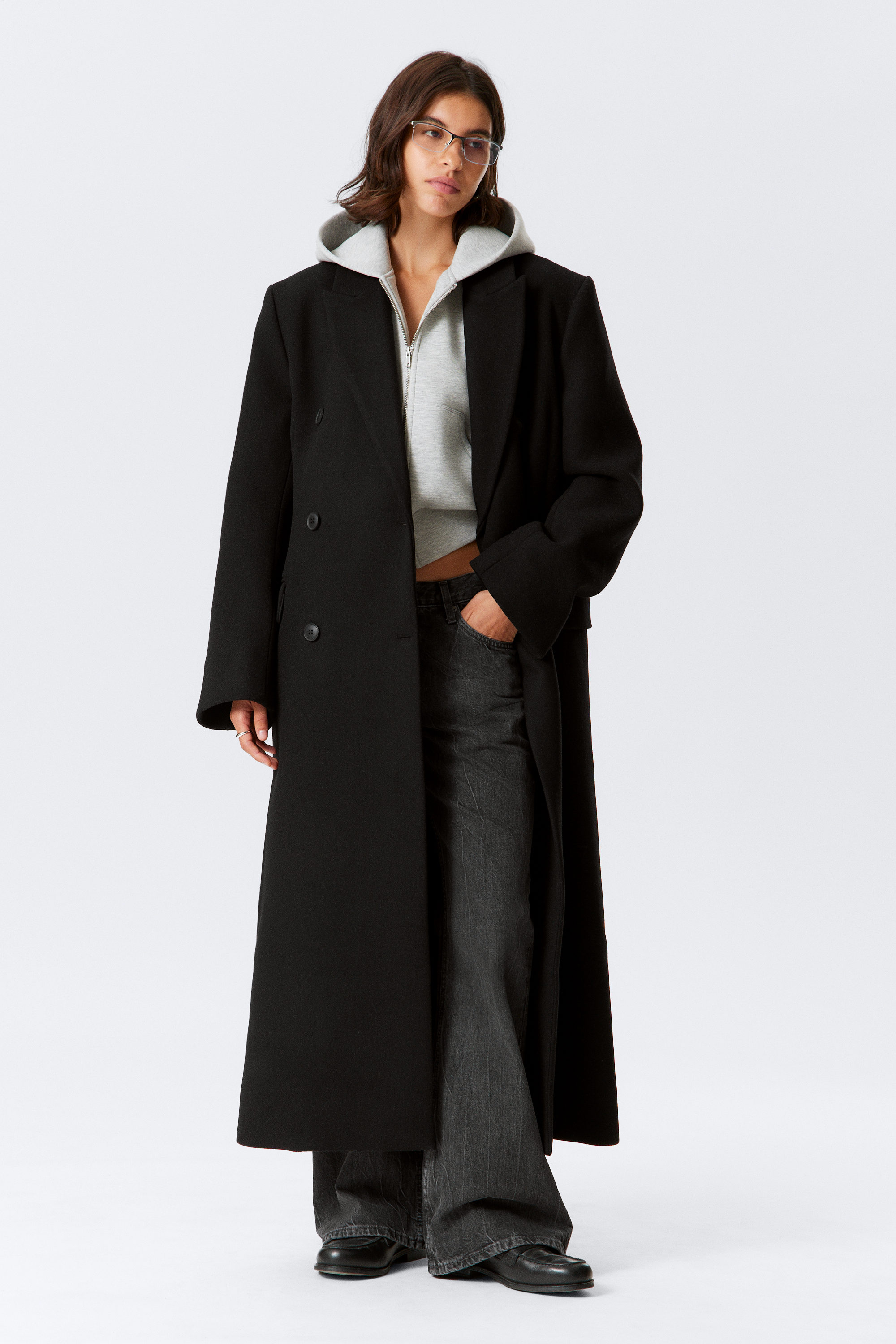 LOGAN DOUBLE-BREASTED WOOL-BLEND COAT - XNAUWBI