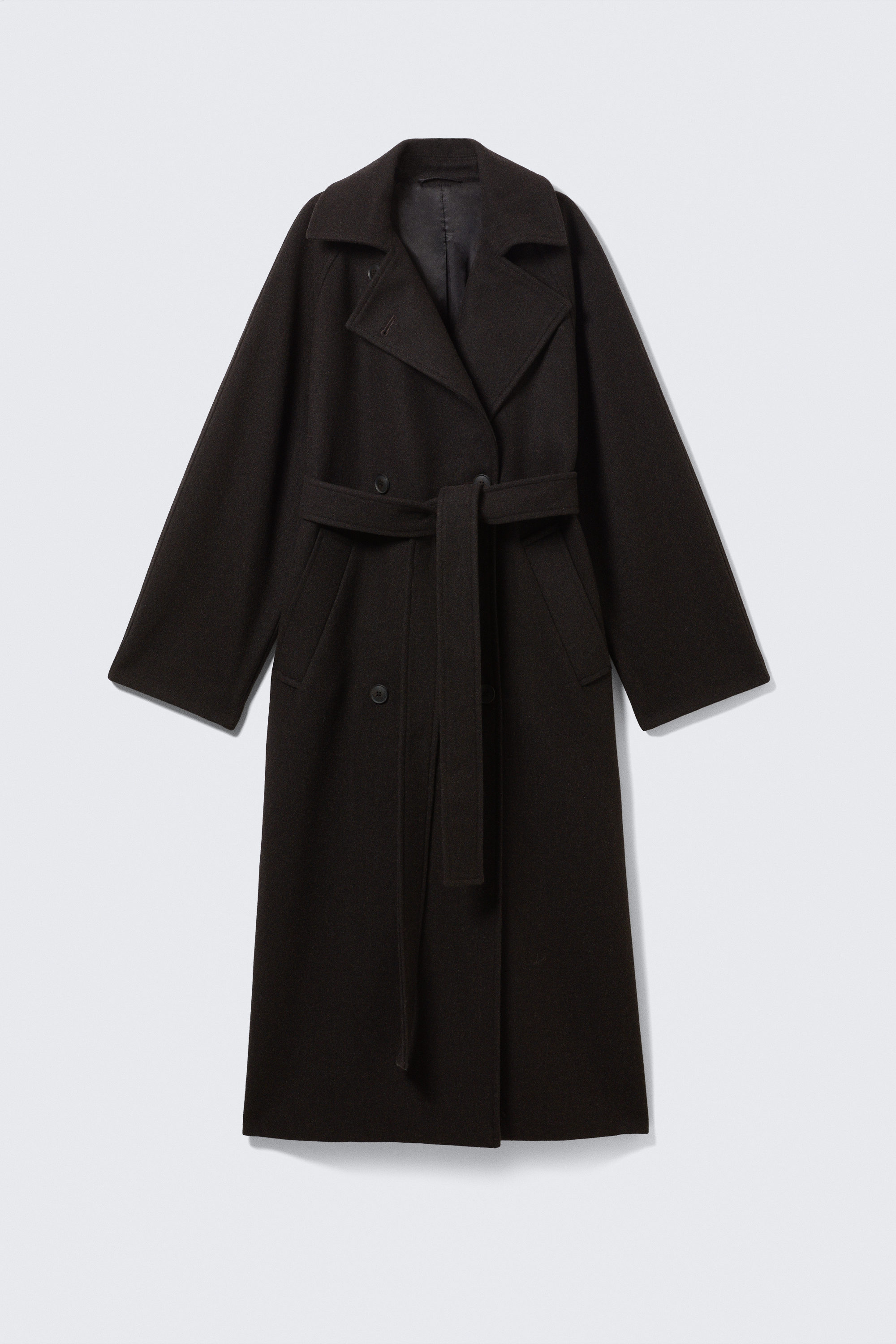 KIA OVERSIZED WOOL-BLEND DOUBLE-BREASTED COAT - XNAUWBI