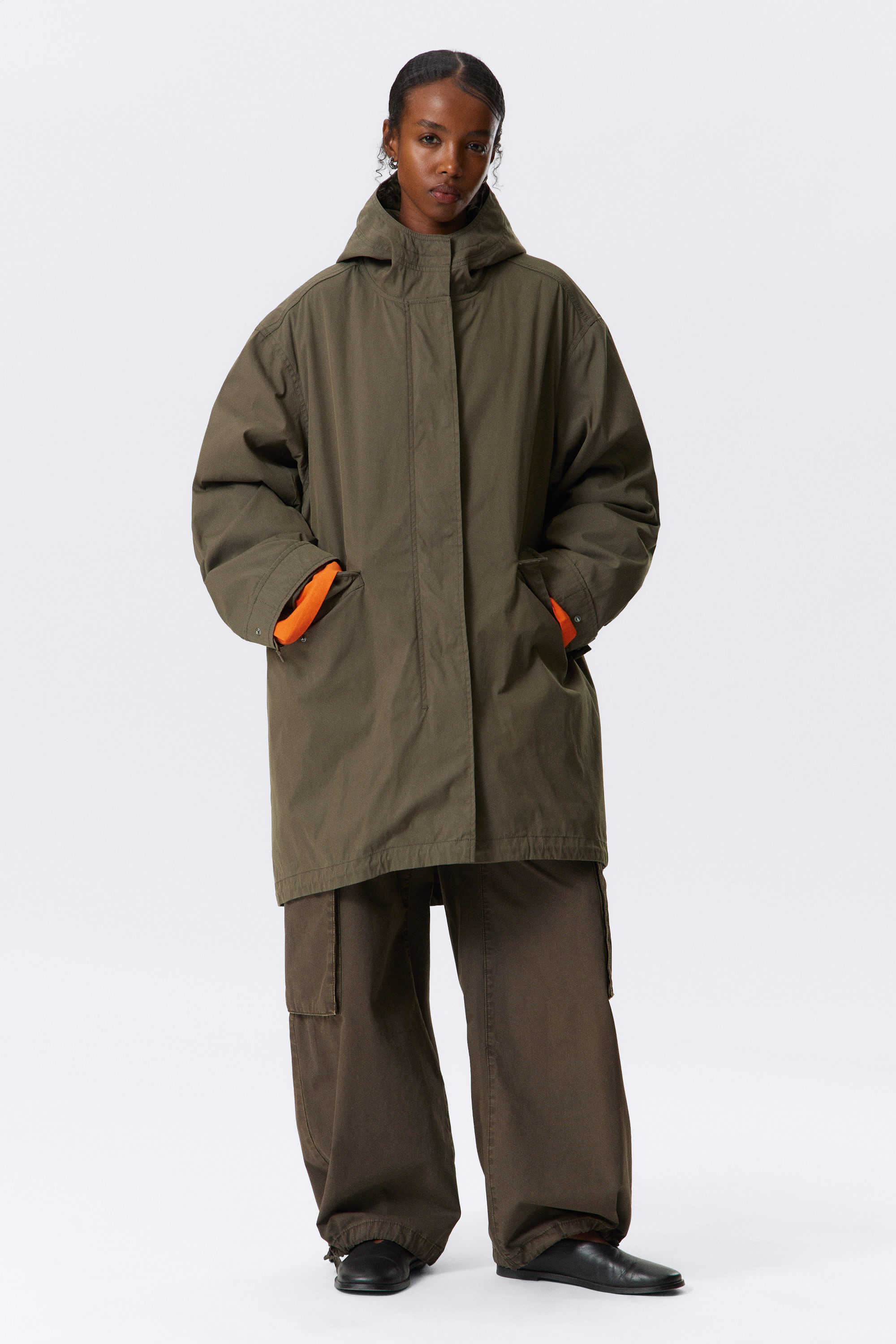 OVERSIZED PARKA WITH DETACHABLE LINING - XNAUWBI