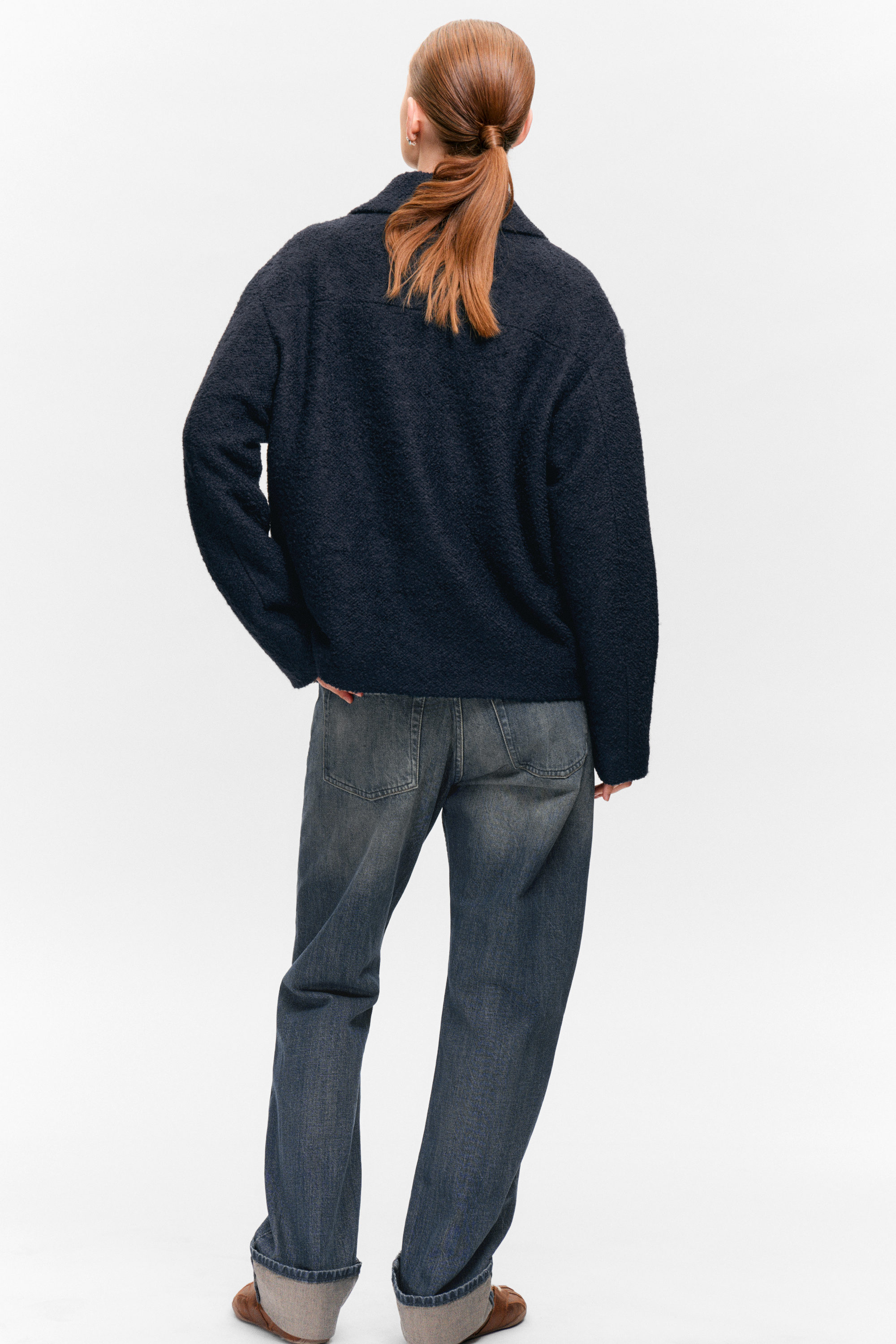 SINGLE-BREASTED WOOL BLEND JACKET - XNAUWBI