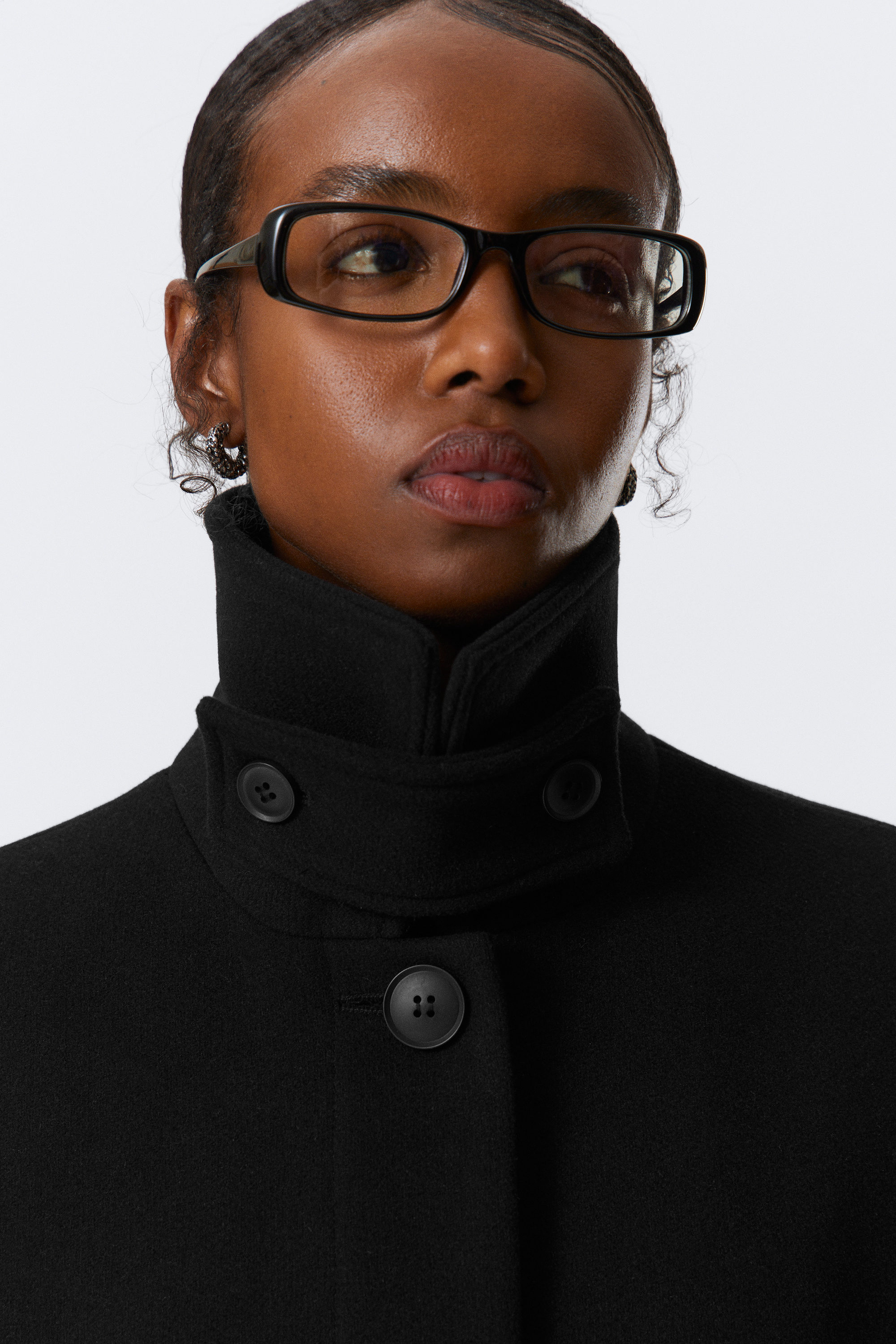 LONG OVERSIZED WOOL-BLEND COAT - XNAUWBI