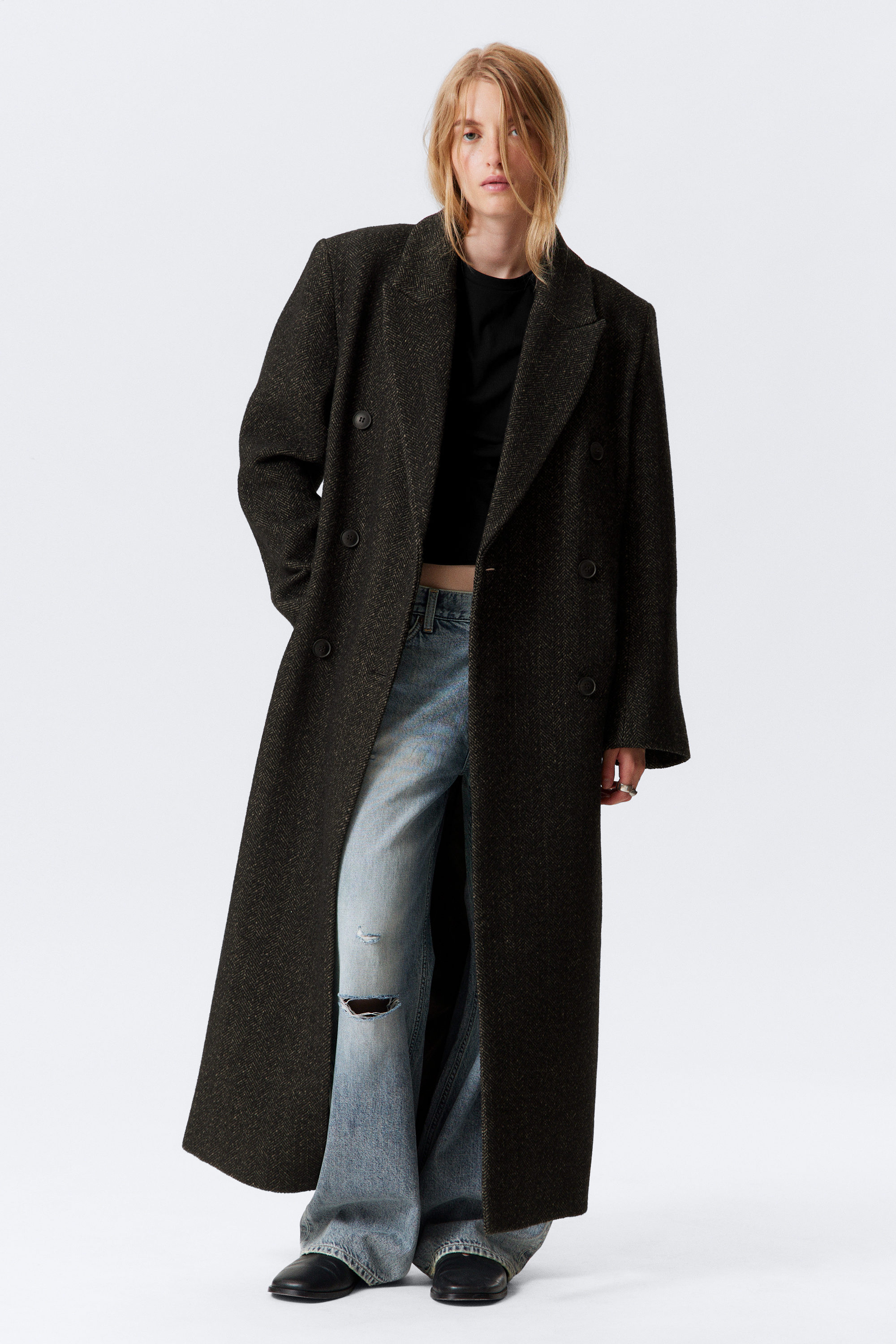 LOGAN DOUBLE-BREASTED WOOL-BLEND COAT - XNAUWBI