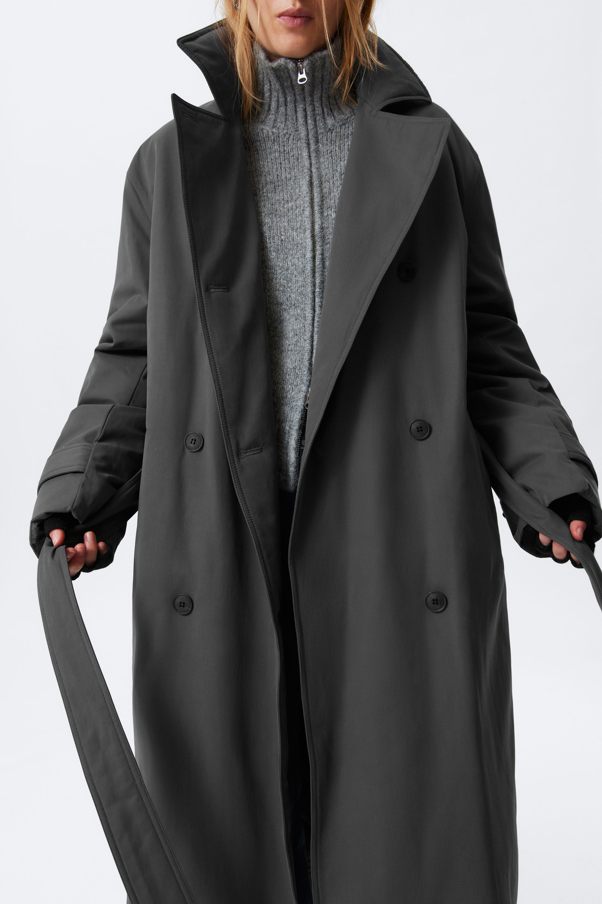 OVERSIZED PADDED TRENCH COAT - XNAUWBI