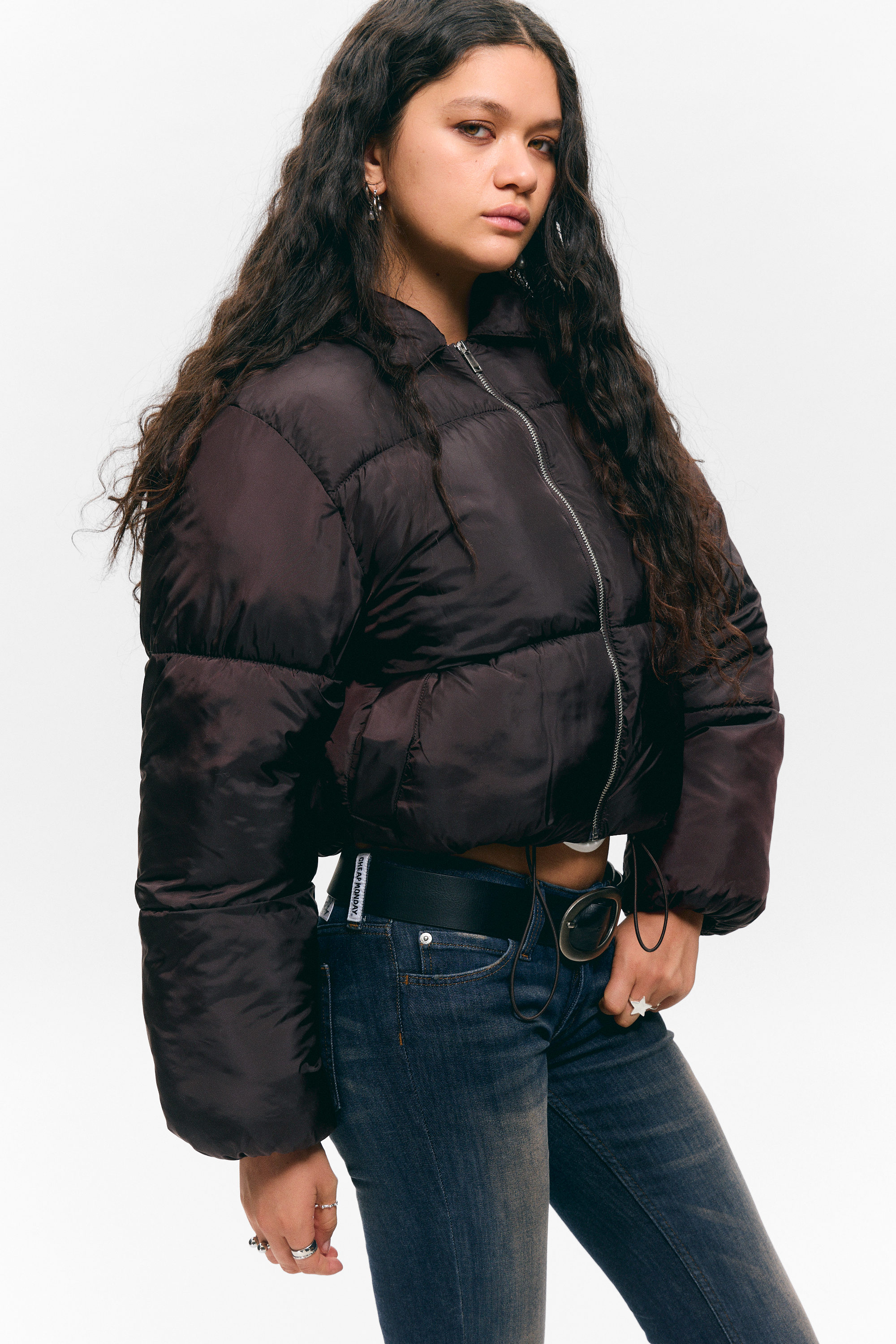 COLLARED PUFFER JACKET - XNAUWBI