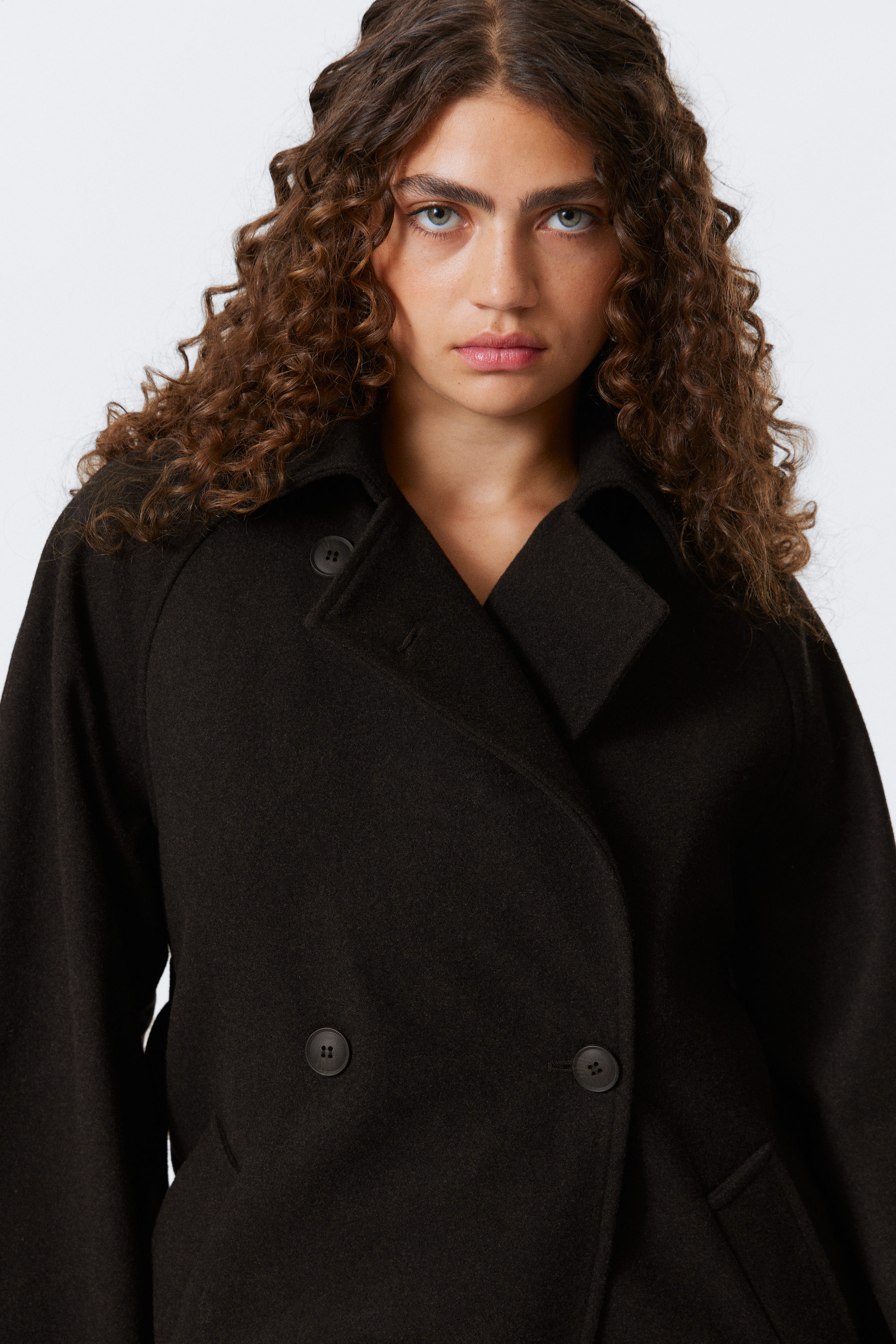 KIA OVERSIZED WOOL-BLEND DOUBLE-BREASTED COAT - XNAUWBI