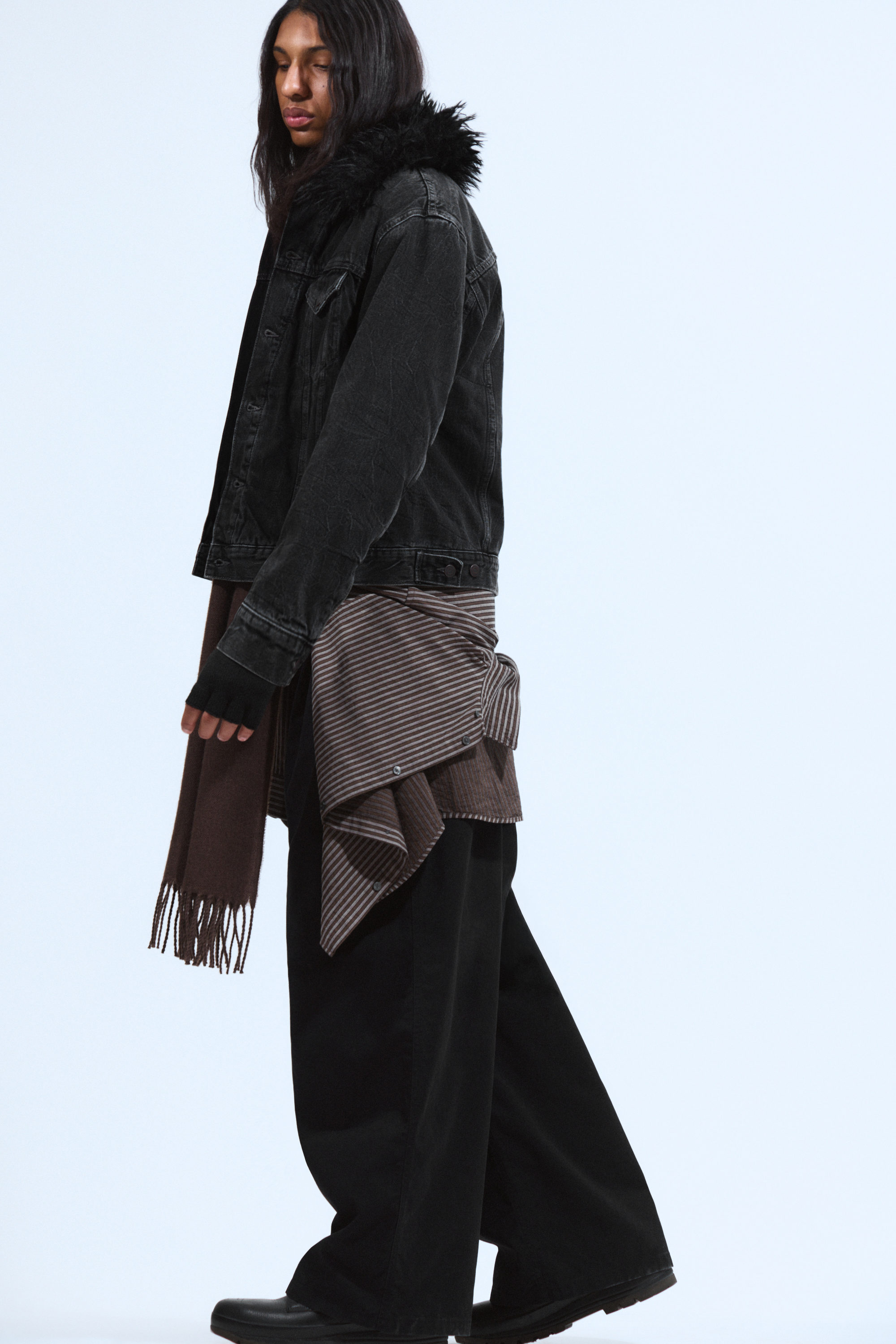 PADDED DENIM JACKET - XNAUWBI