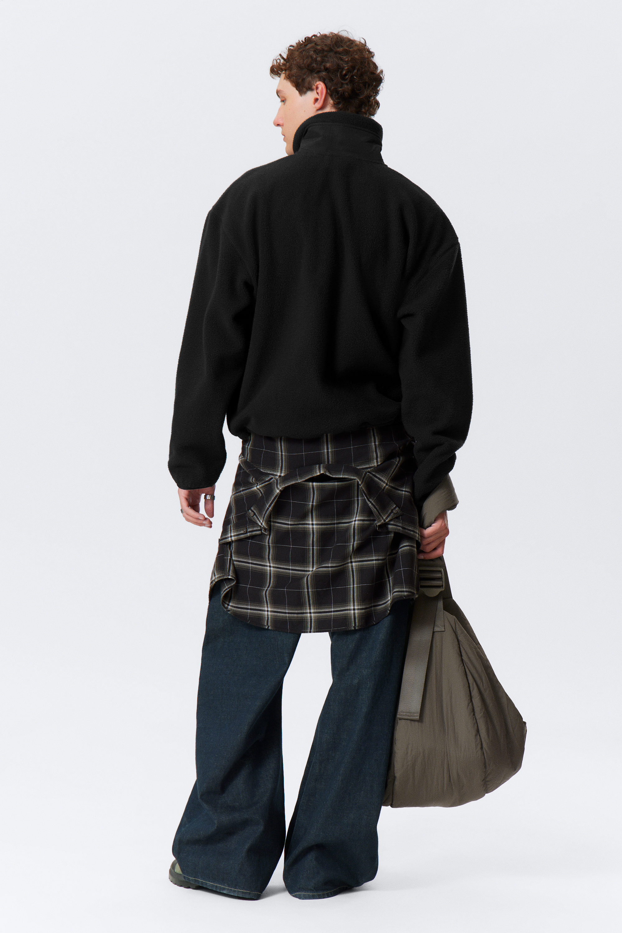 LOOSE FIT ZIP FLEECE JACKET - XNAUWBI