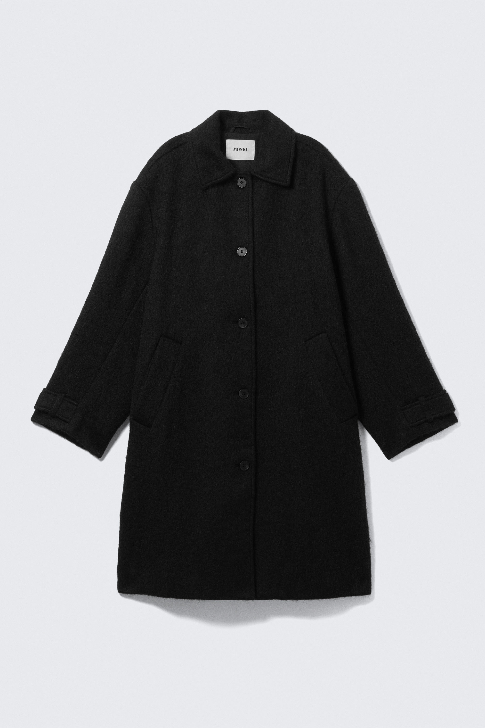 KNEE-LENGTH SINGLE-BREASTED COAT - XNAUWBI