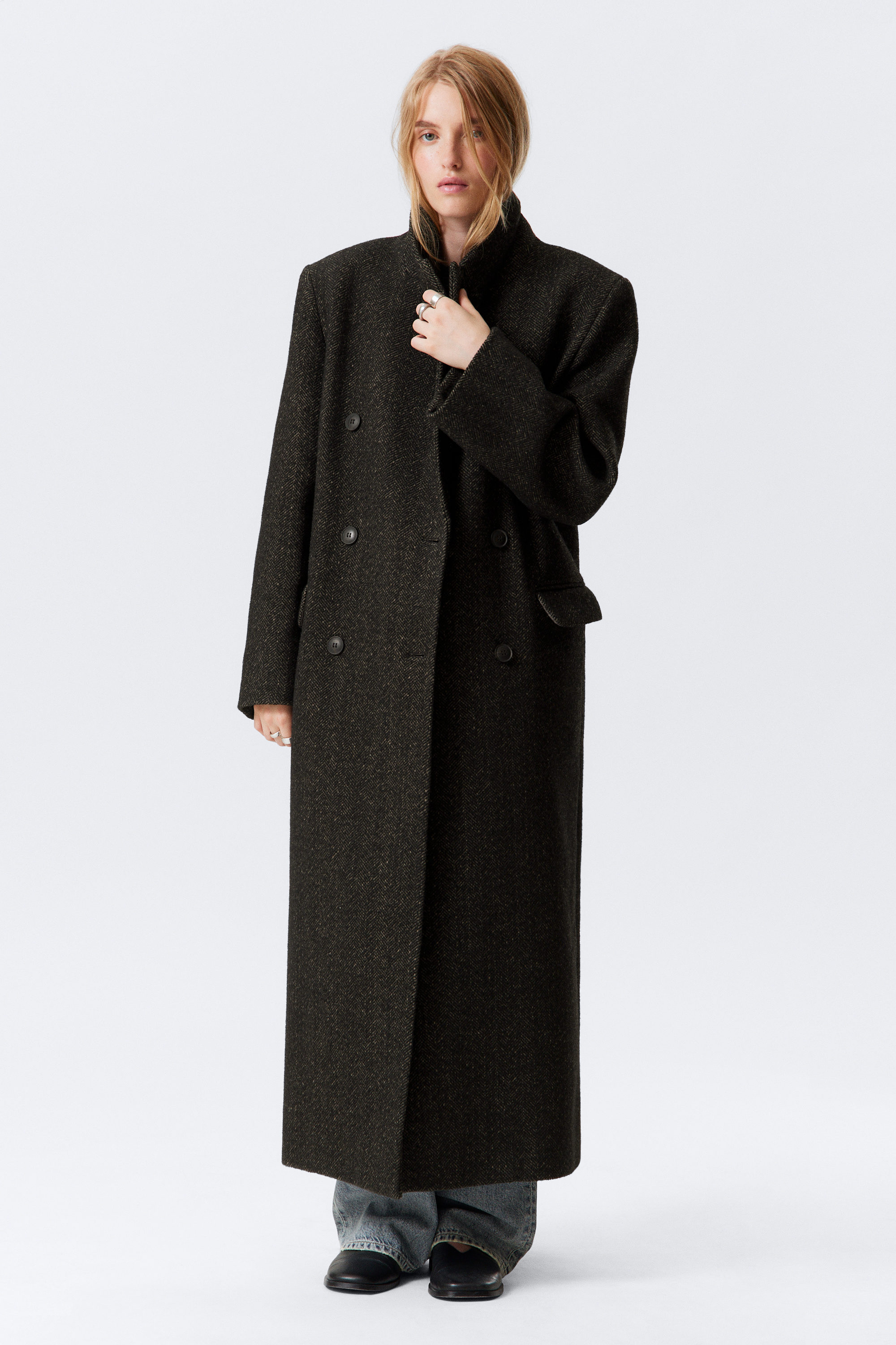 LOGAN DOUBLE-BREASTED WOOL-BLEND COAT - XNAUWBI