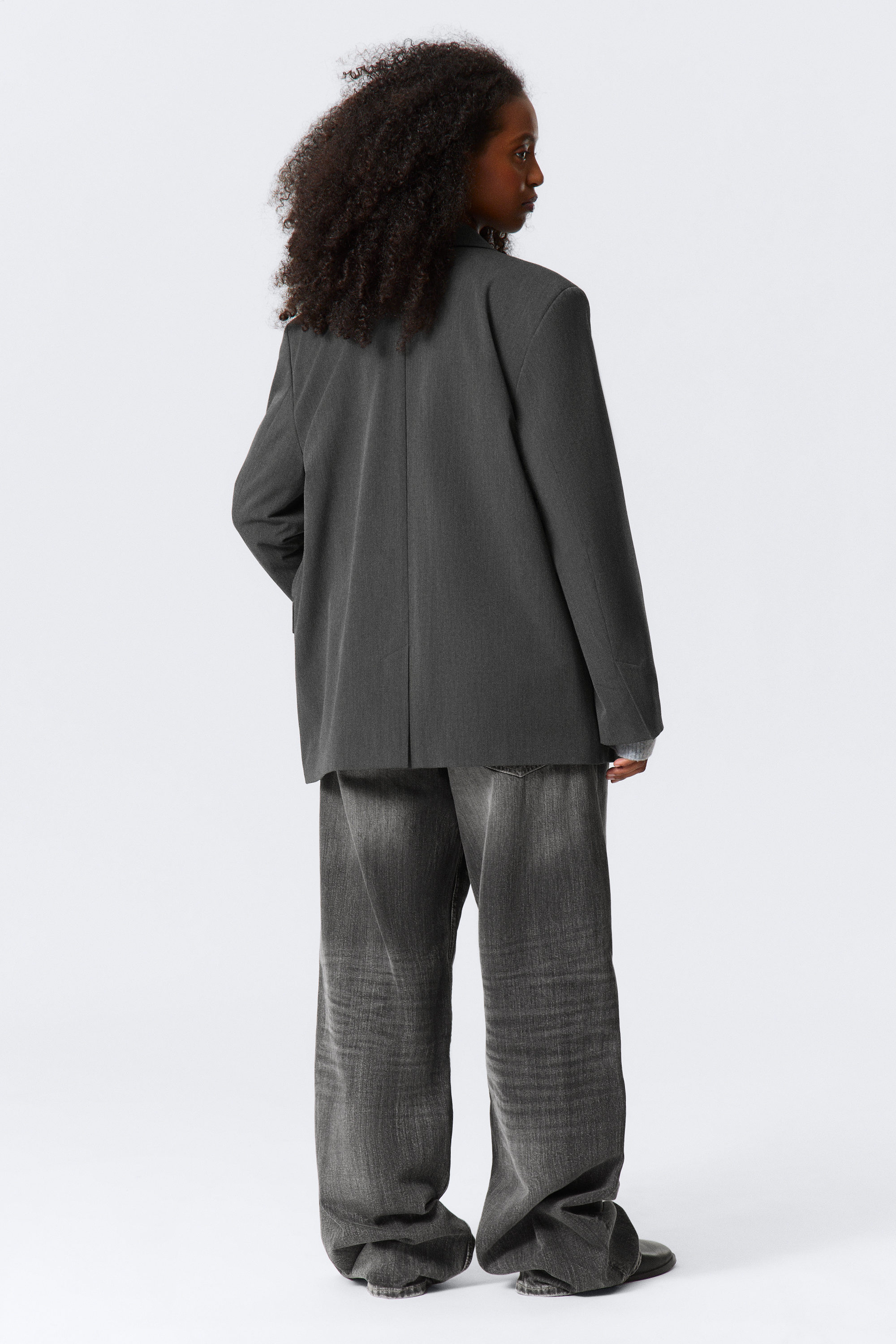 DRAPED SUITING BLAZER - XNAUWBI