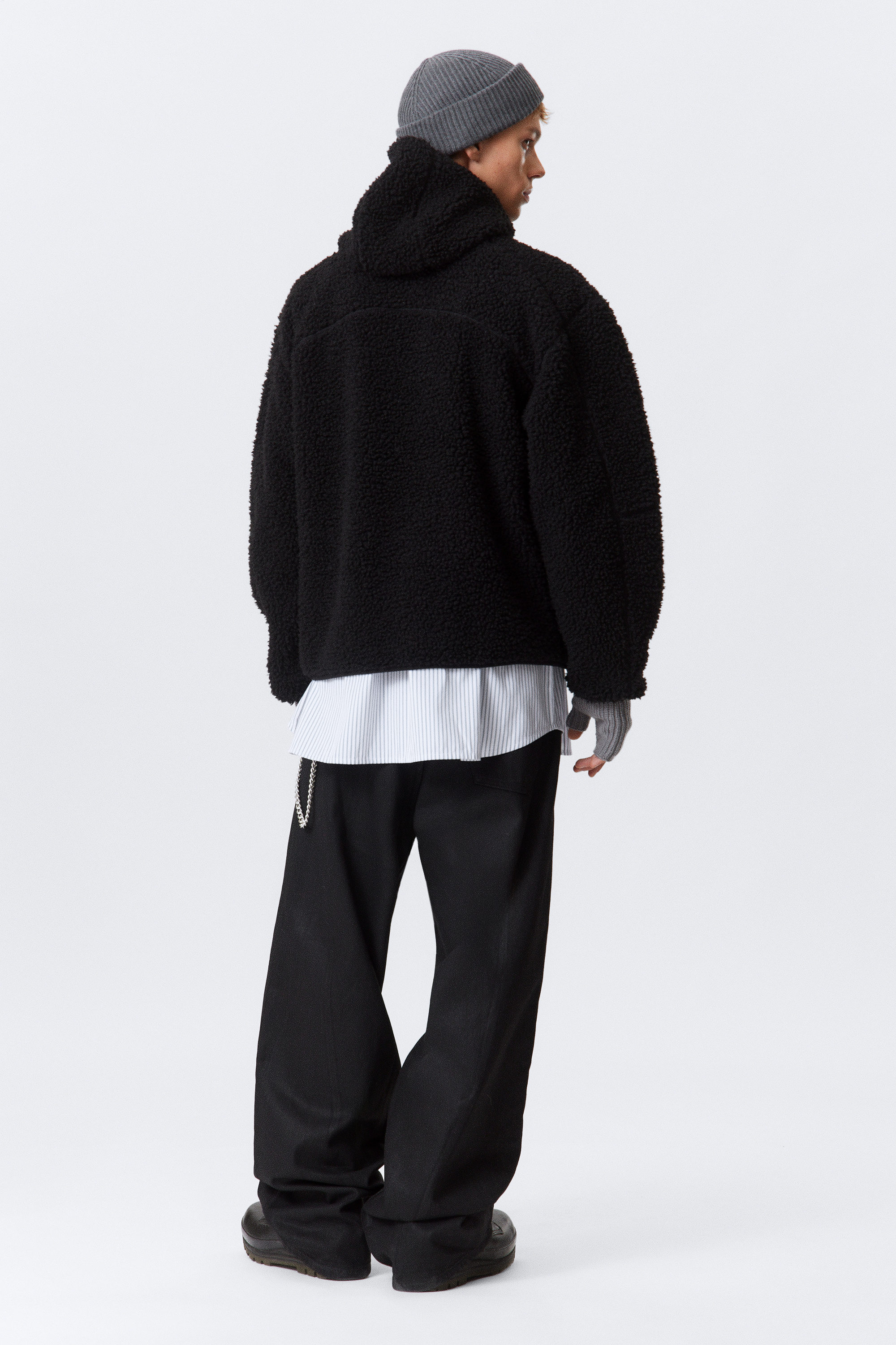 HOODED PILE JACKET - XNAUWBI