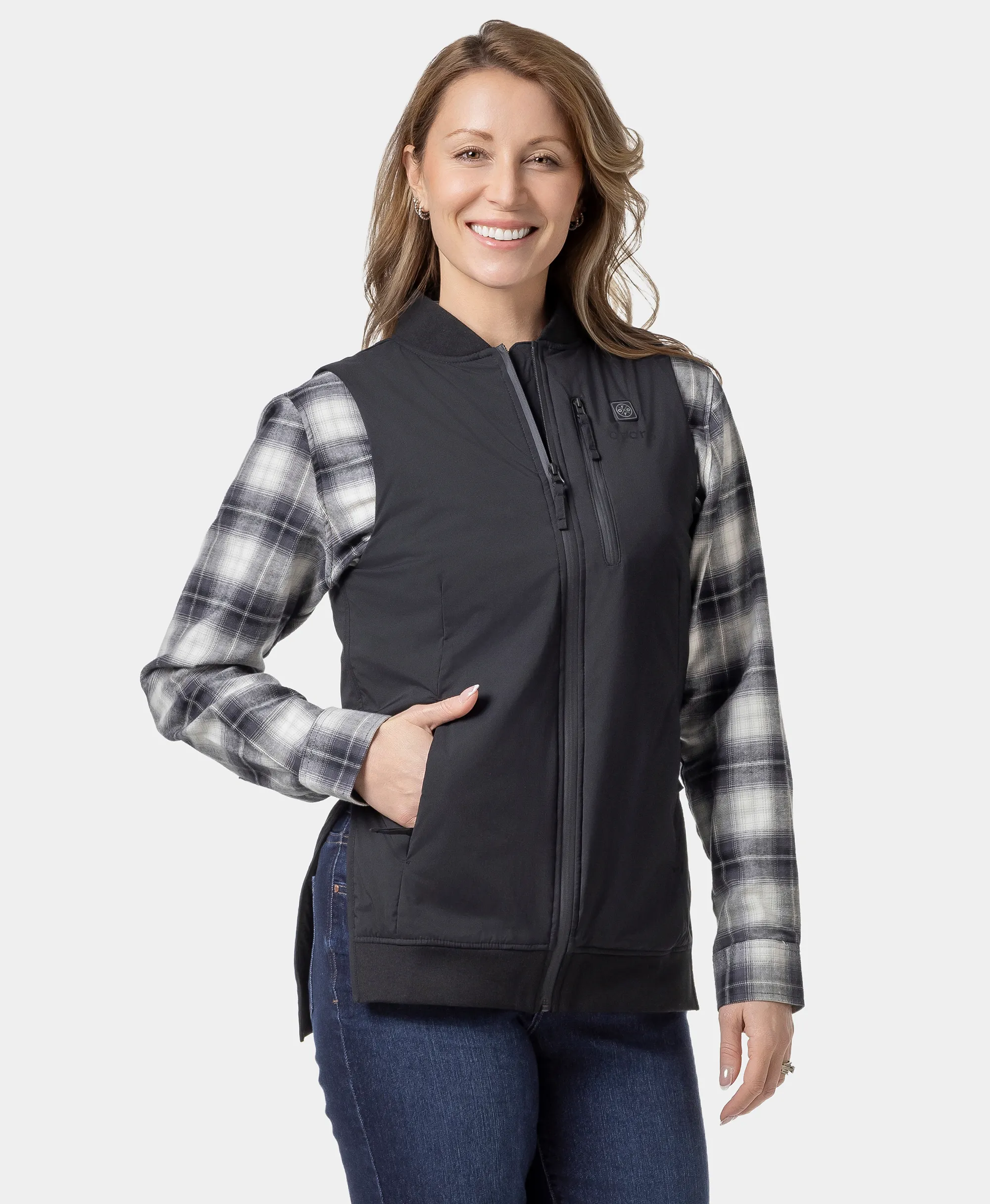 Blair Women's Heated Long Bomber Vest  (Final Sale) - XNAUWBI