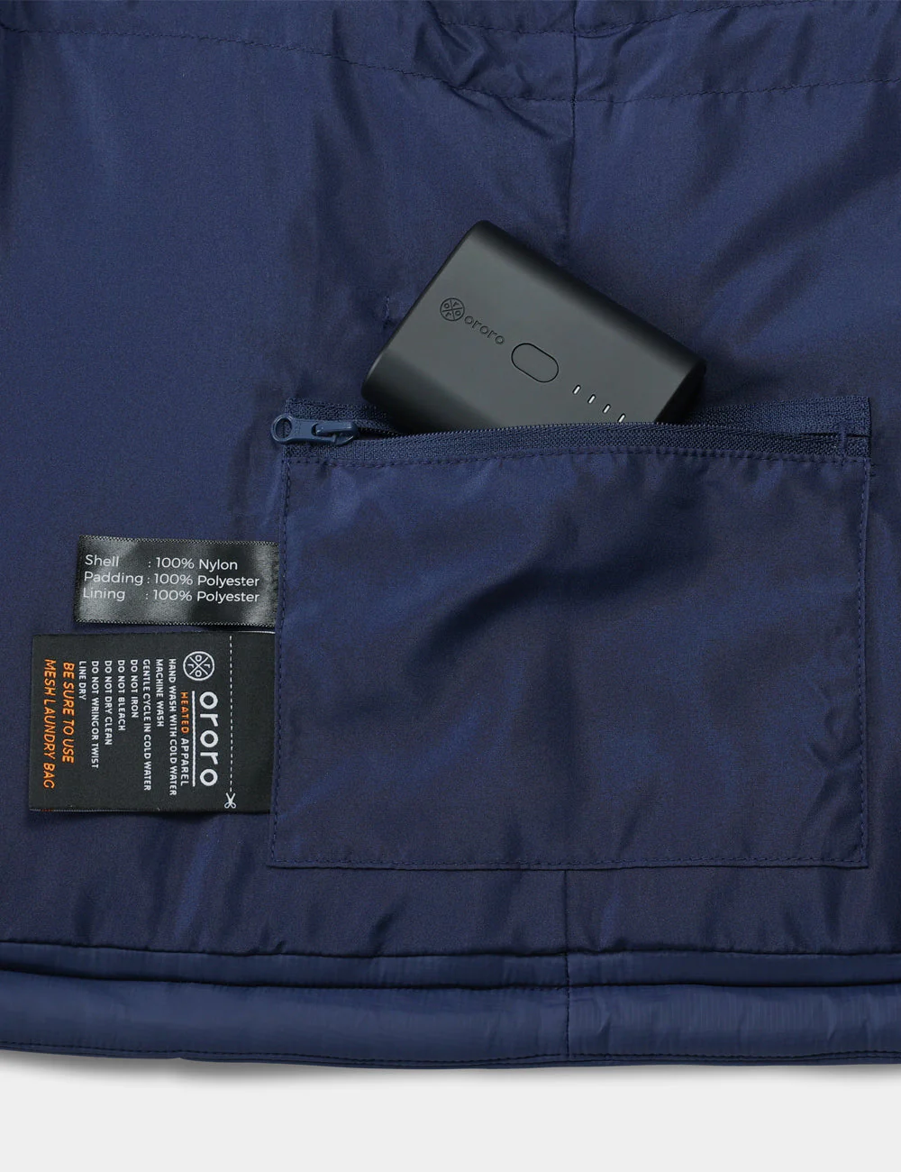 Bundle Deal - Women's Classic Heated Vest (Navy Blue) & Extra Mini 5K Battery - XNAUWBI