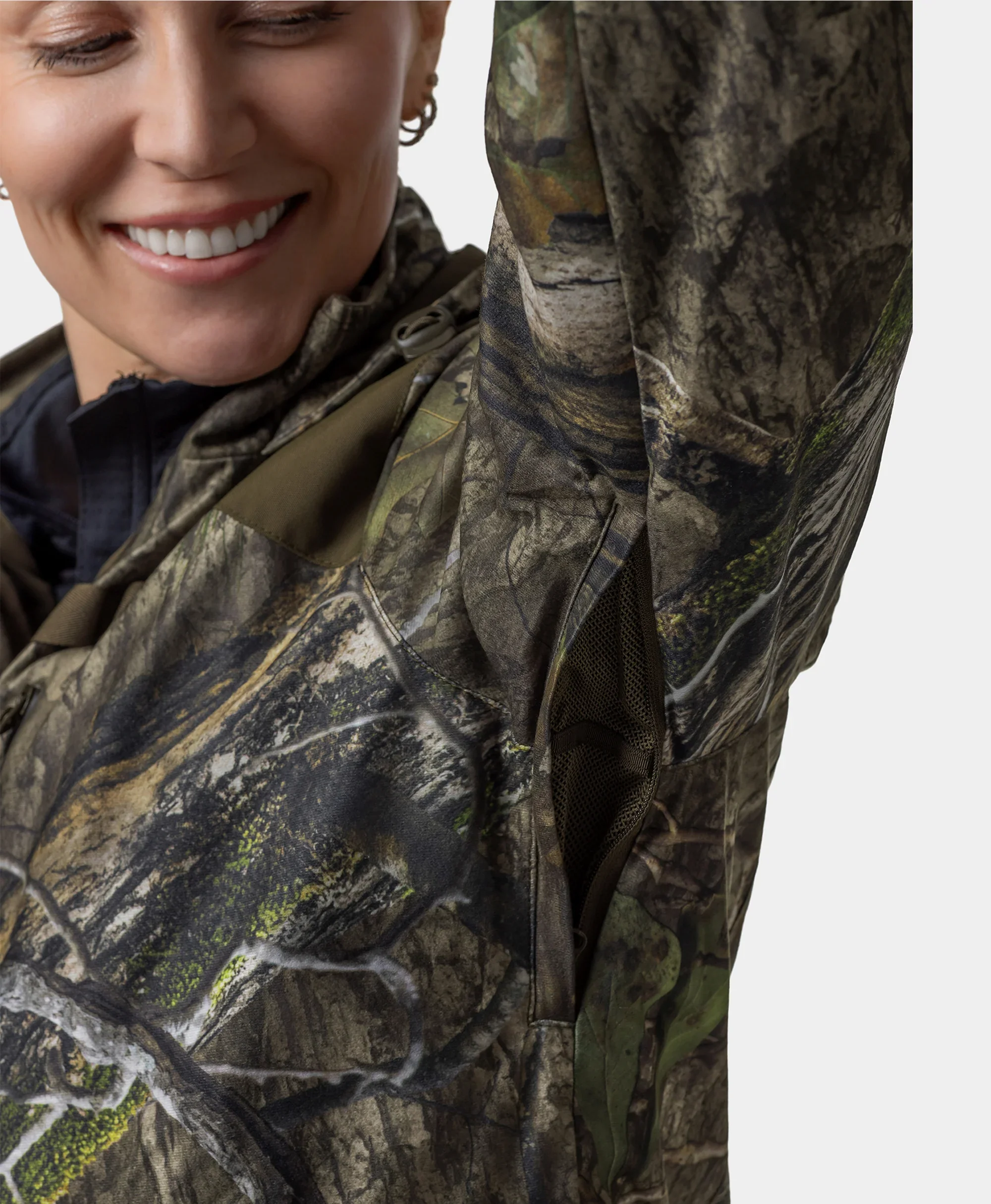 Women's Heated Hunting Jacket - Camouflage, Mossy Oak® Country DNA - XNAUWBI