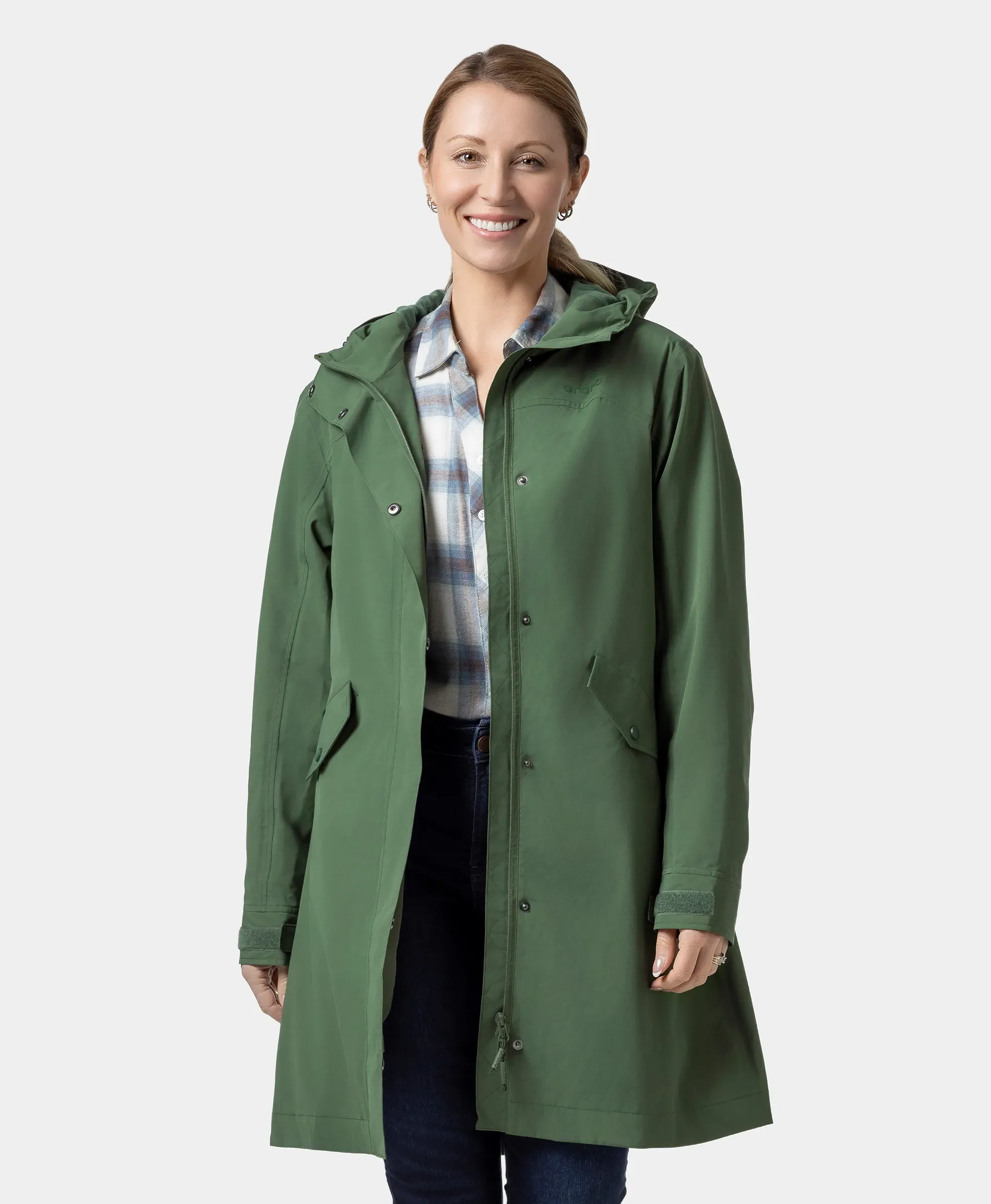 Downtown Women's Heated Rain Trench - XNAUWBI