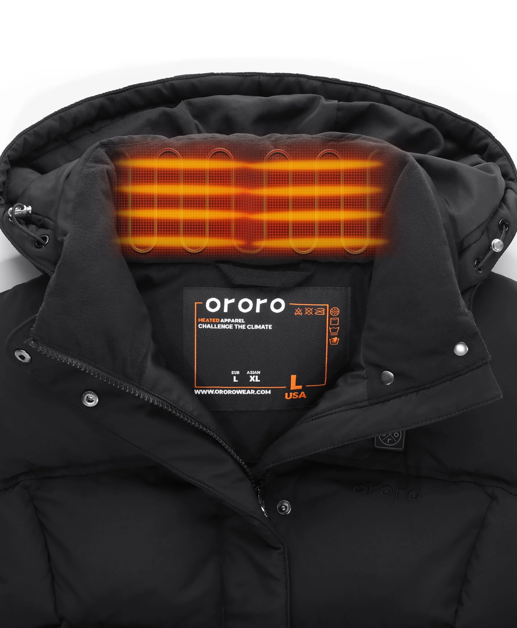 Women's Heated Down Vest - Black/Gray - XNAUWBI