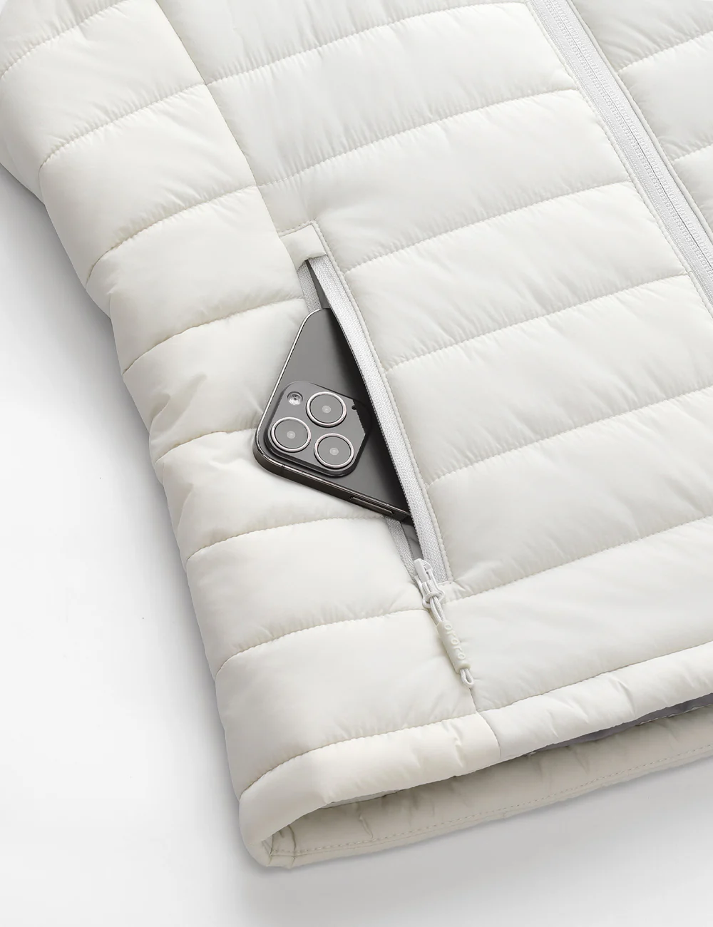 Women's Classic Heated Vest - Off-White - XNAUWBI