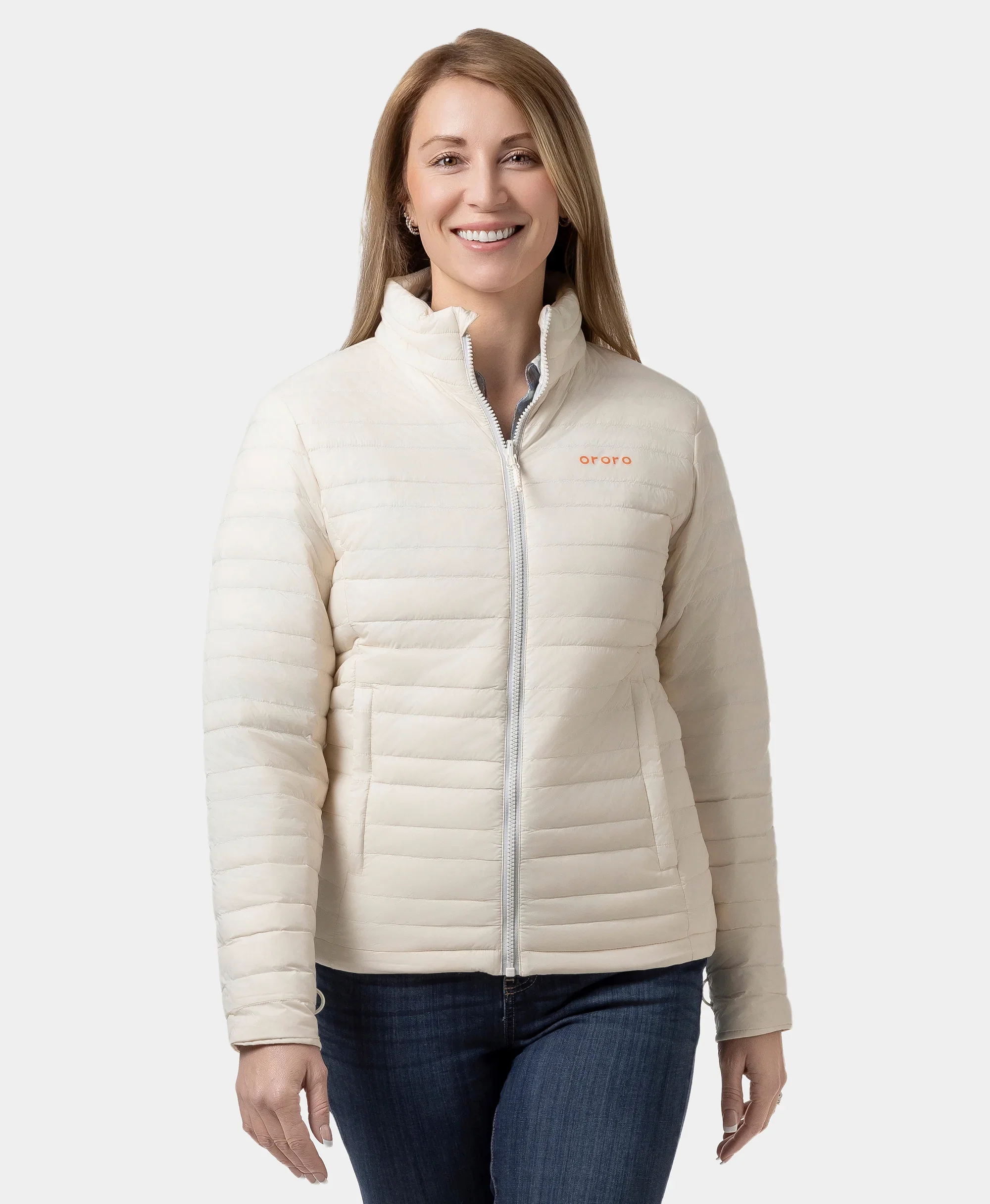 River Ridge Women's Heated Lightweight Down Jacket - XNAUWBI