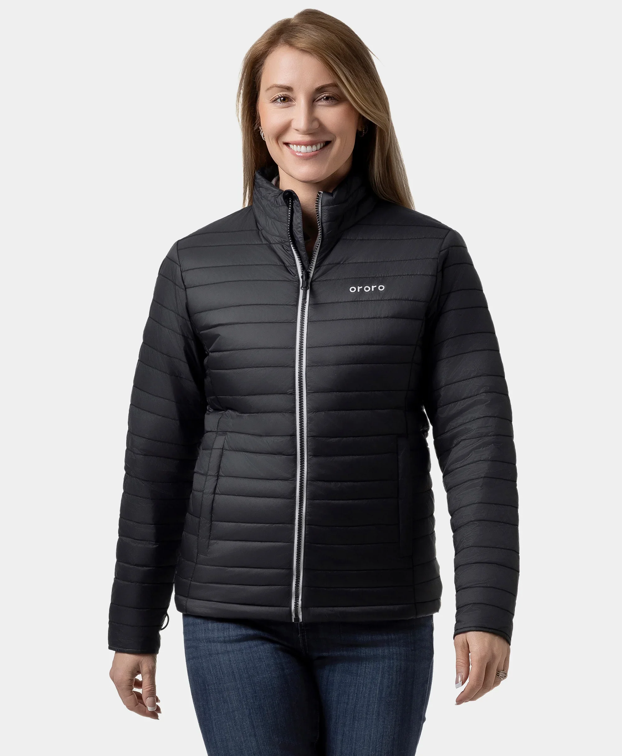 River Ridge Women's Heated Lightweight Down Jacket - XNAUWBI