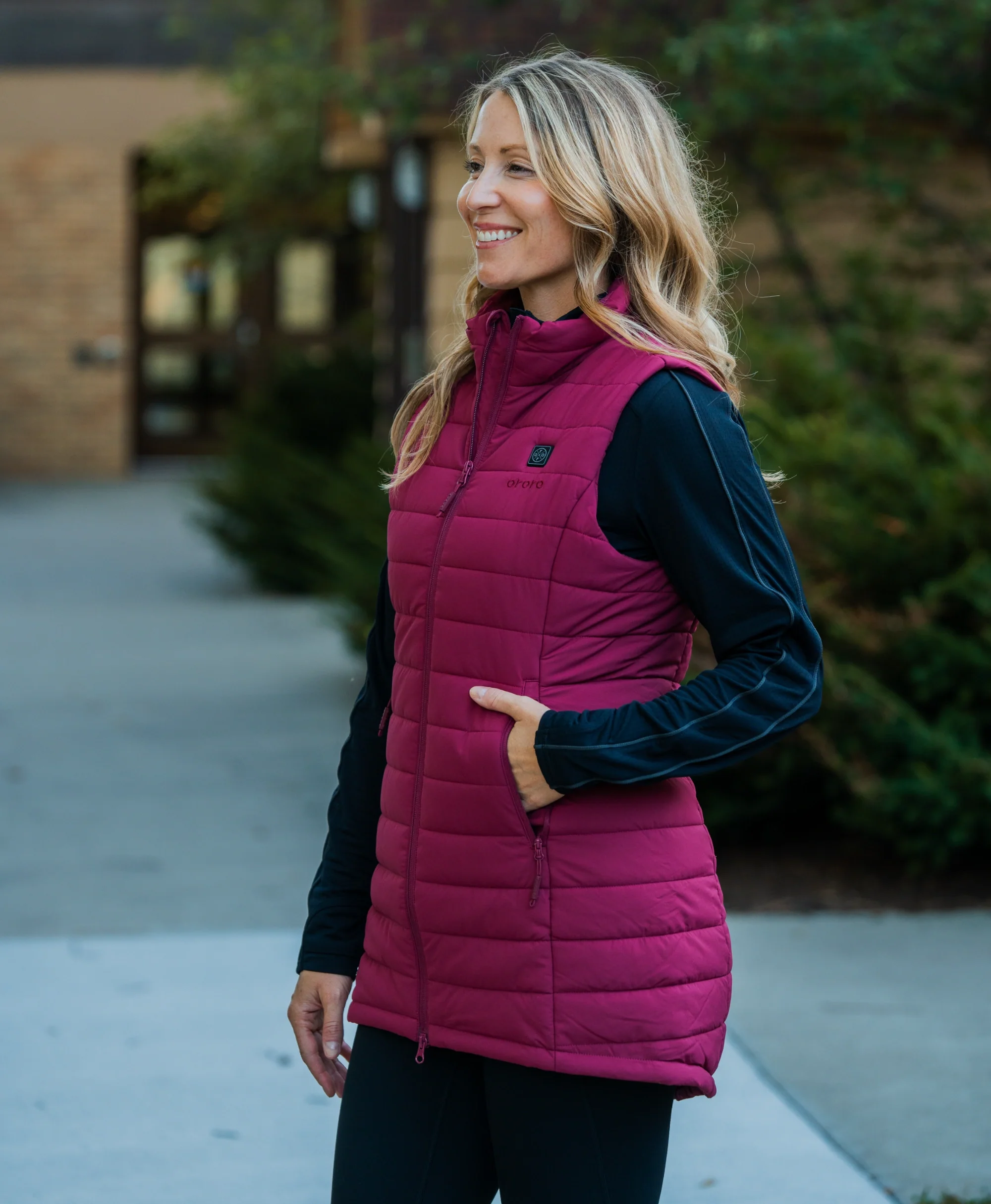 Tribeca Women's Heated Long Puffer Vest - XNAUWBI