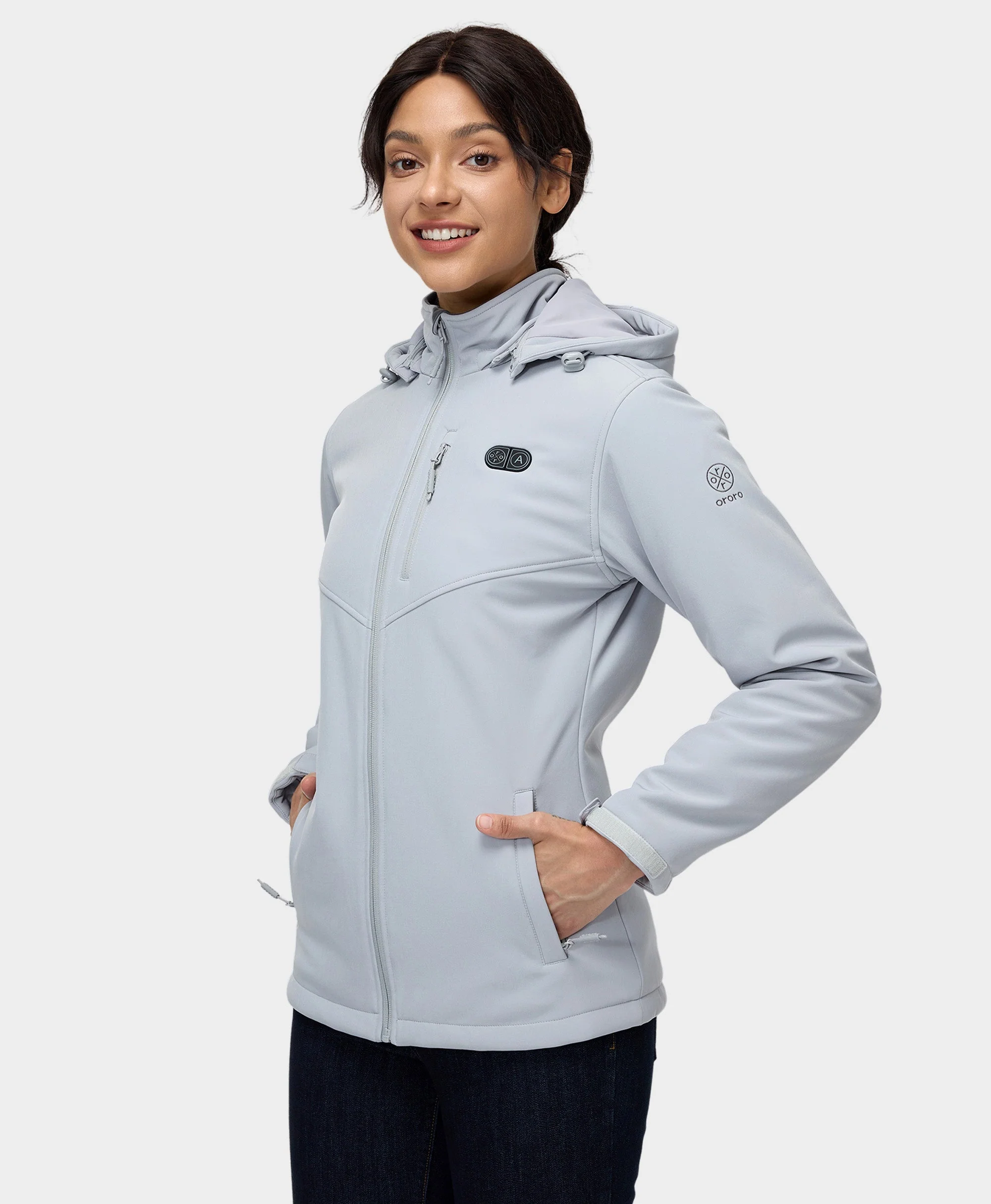 Women's Heated Dual Control Jacket with 5 Heating Zones (Pocket Heating) - XNAUWBI