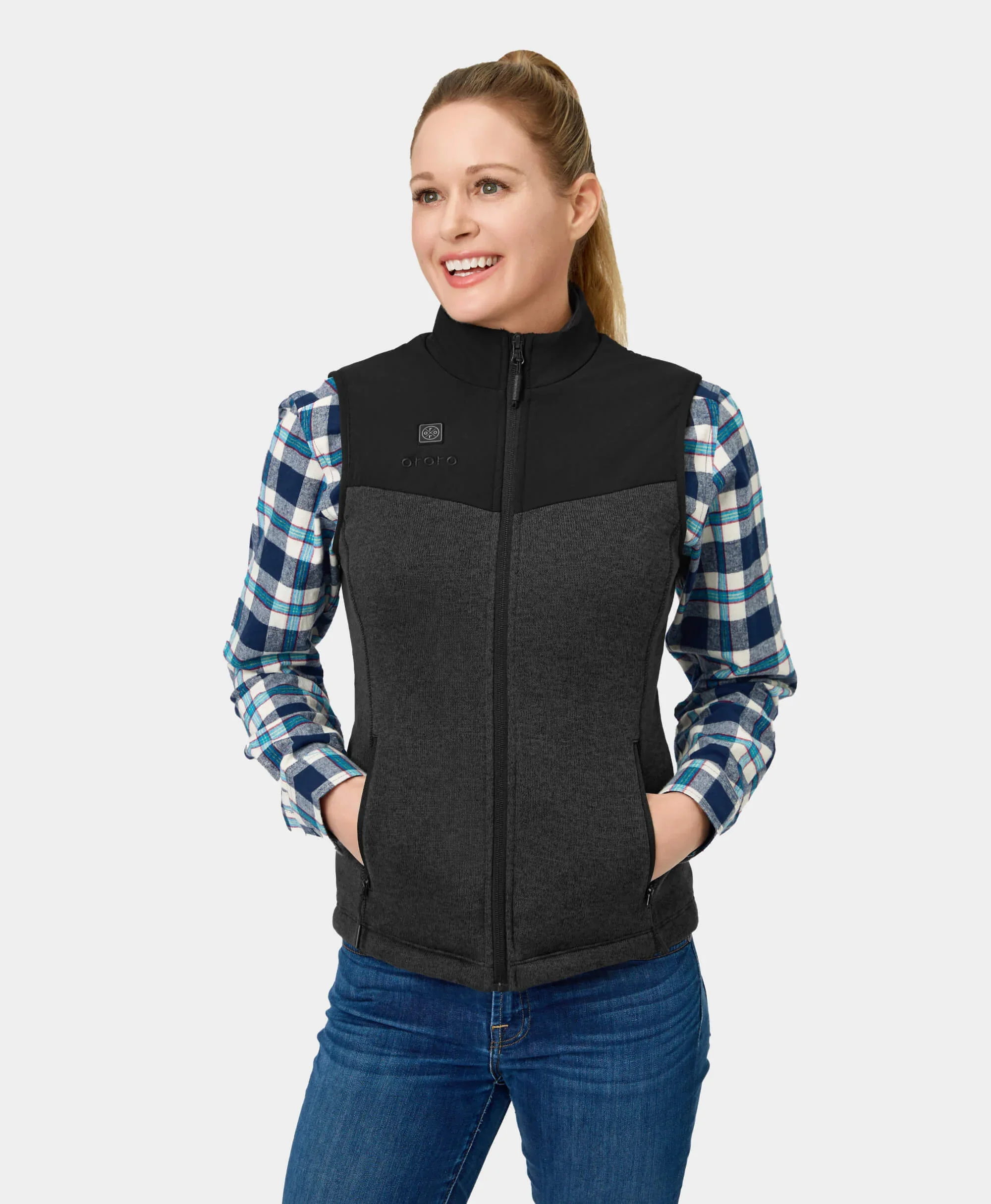 Augusta Women's Heated Sweater Fleece Vest - XNAUWBI