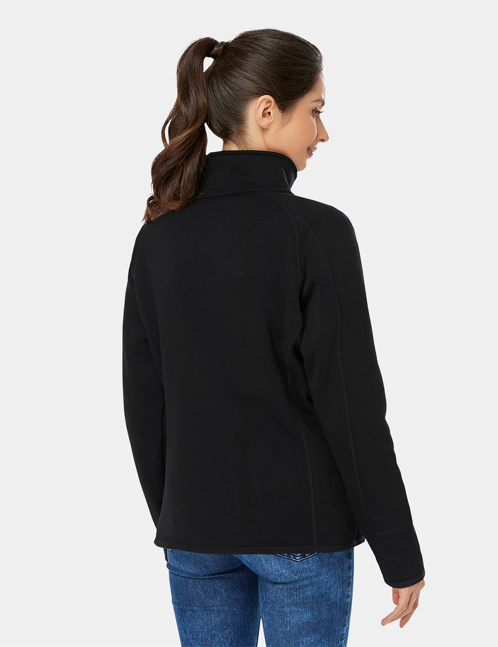 Women's Heated Full-Zip Fleece Jacket - XNAUWBI