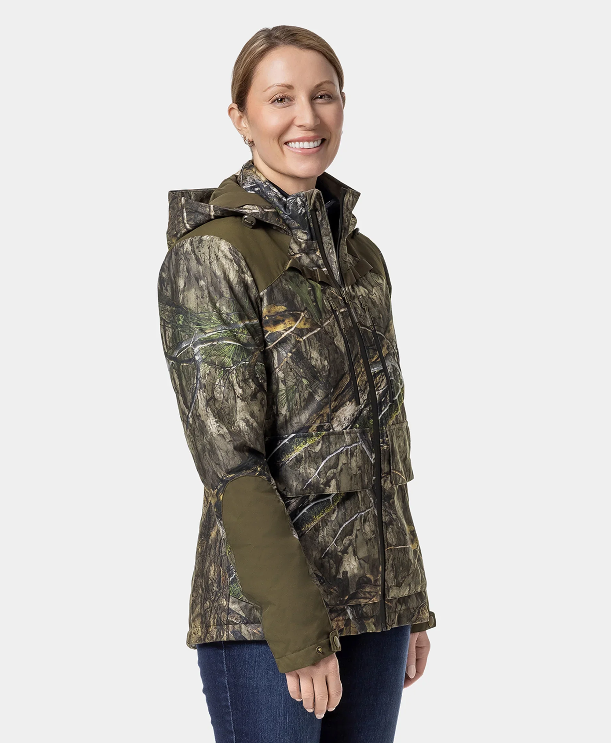 Women's Heated Hunting Jacket - Camouflage, Mossy Oak® Country DNA - XNAUWBI