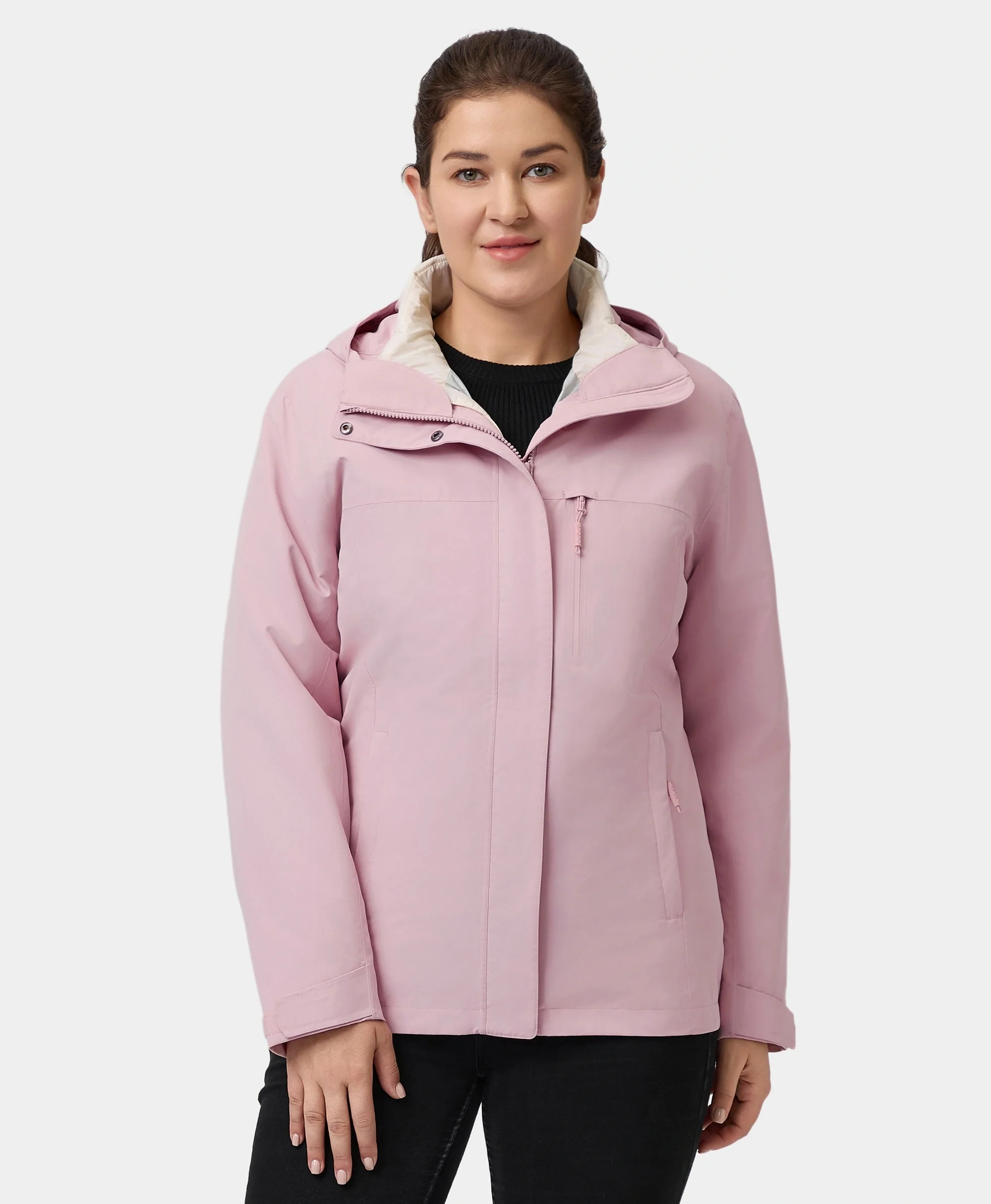 River Ridge Women's 3-in-1 Heated Jacket with Down Liner - XNAUWBI